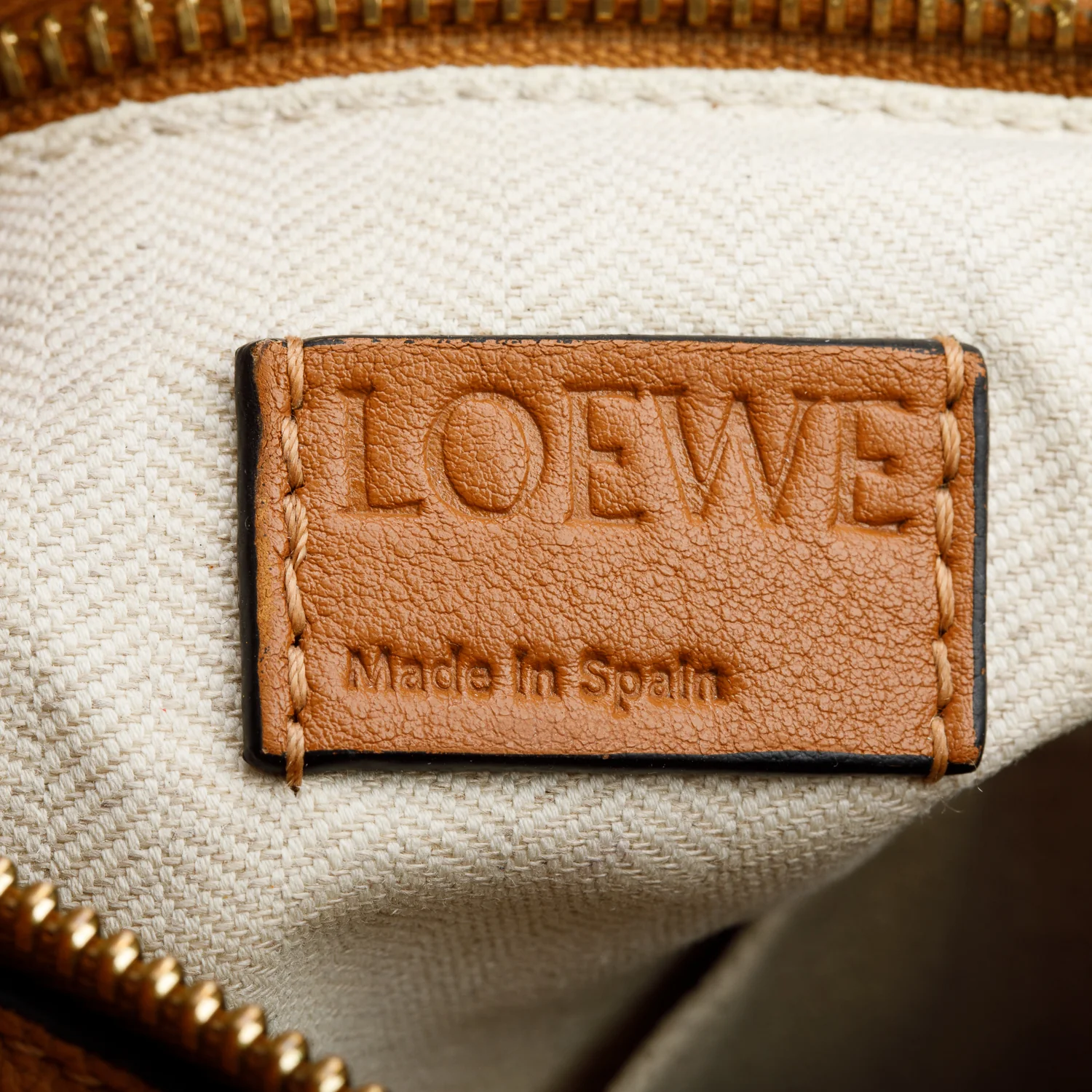 Loewe Caramel Classic Calfskin Leather Medium Puzzle Bag - Image 9
