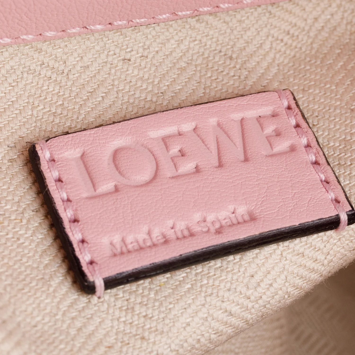 Loewe Pink Nappa Calfskin Small Flamenco Knot Bag - Image 8