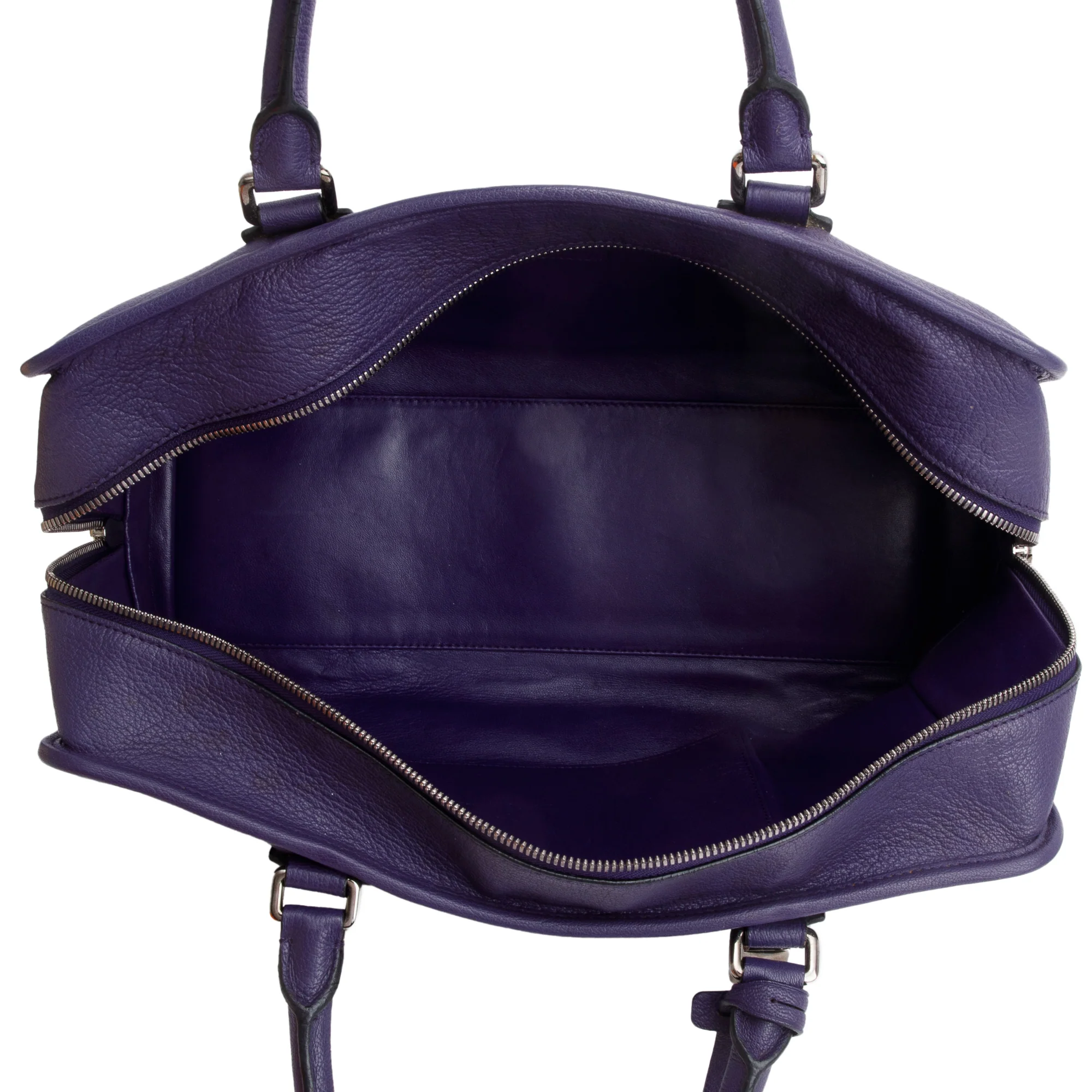 Loewe Purple Calfskin Leather Amazona 36 Bag - Image 6
