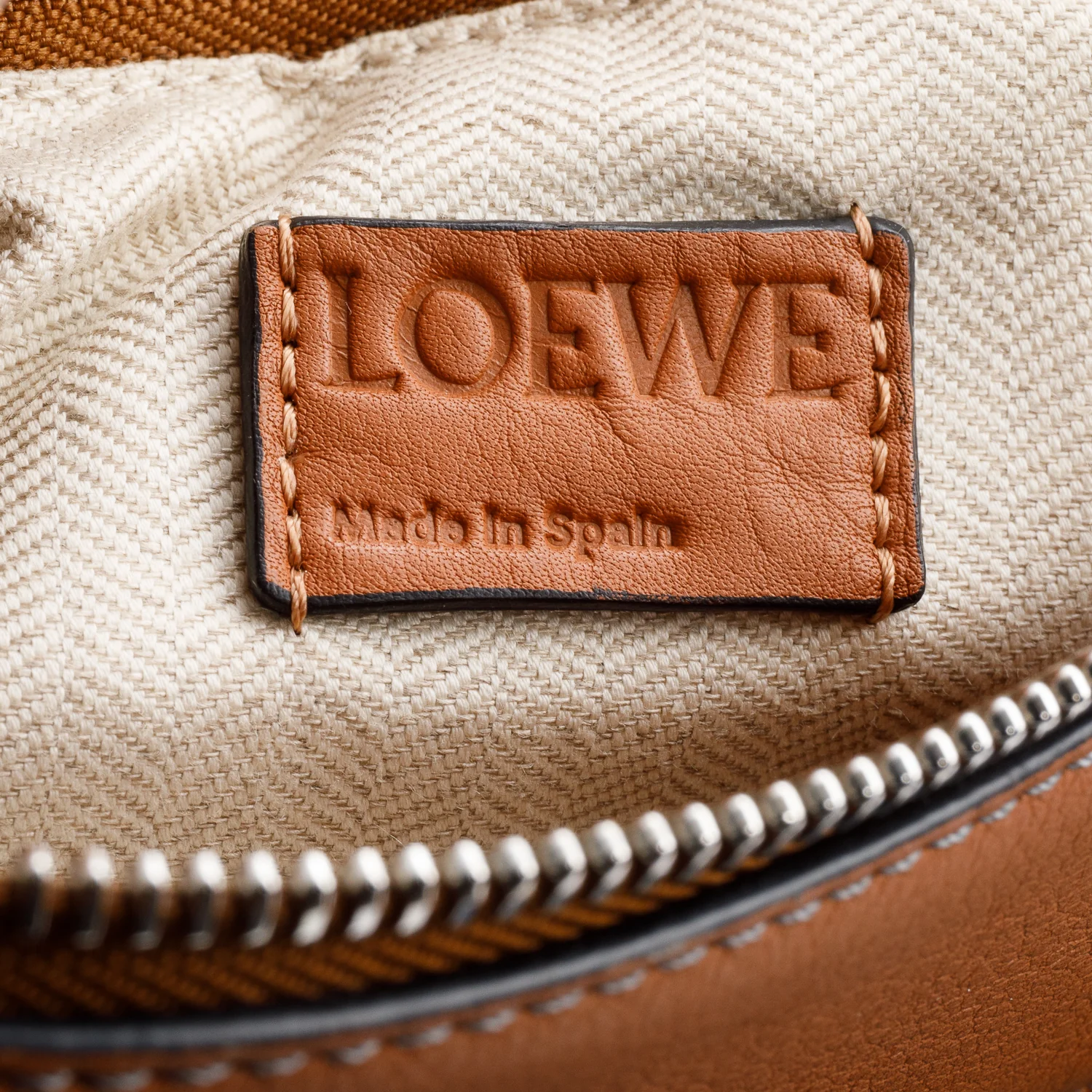 Loewe Tricolor Calfskin Leather Medium Puzzle Bag w/ Strap - Image 9