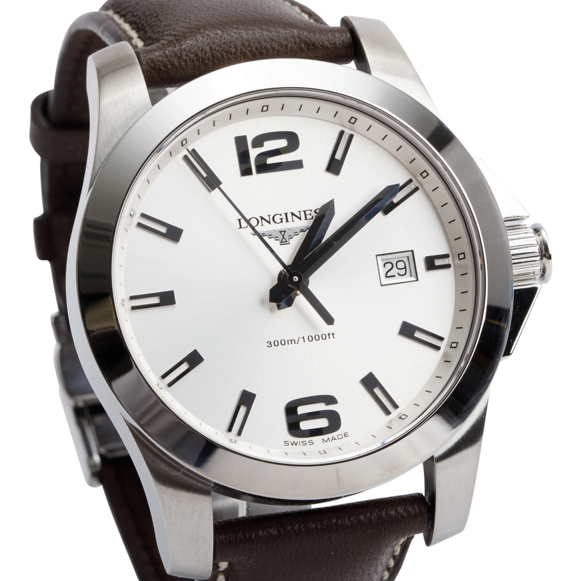 Longines Stainless Steel Conquest 41 MM Quartz Watch w/ Box - Image 3