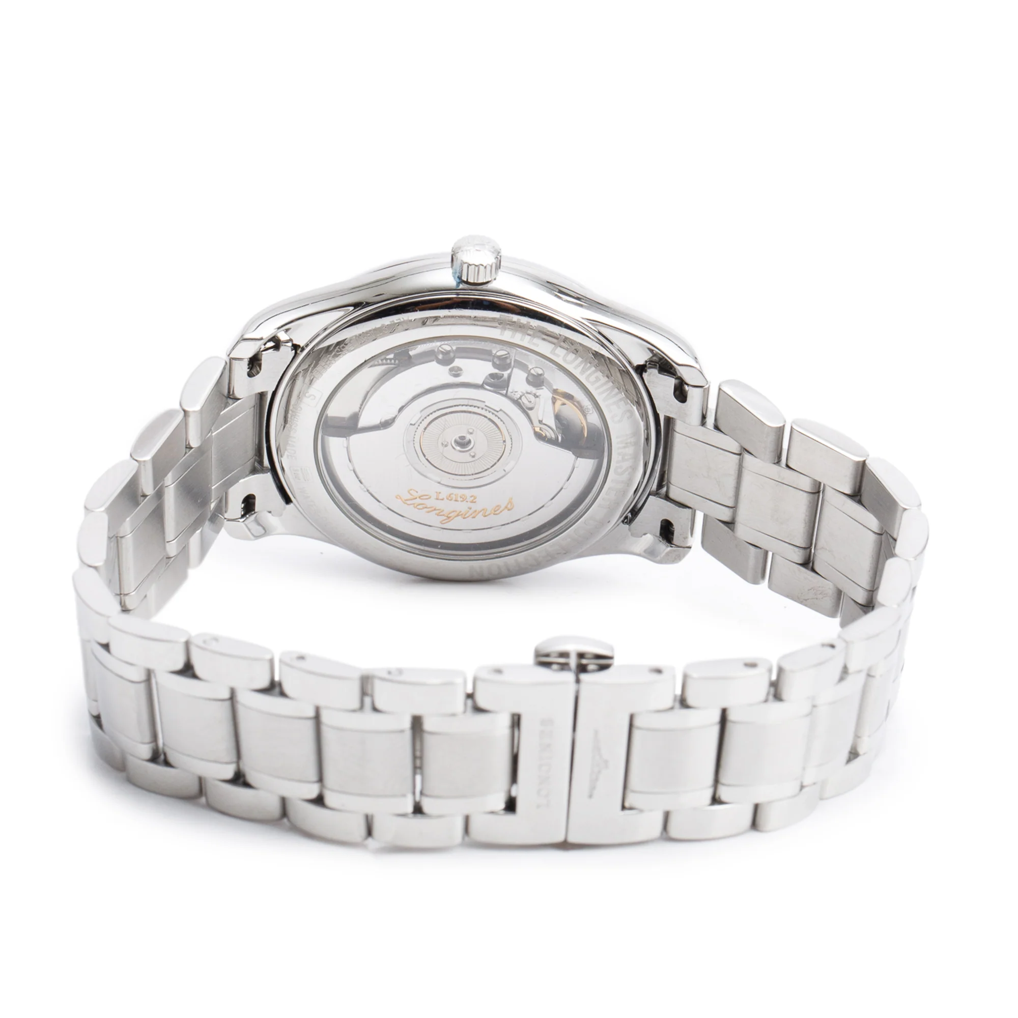 Longines Stainless Steel Master Collection 36 MM Automatic Watch Black Diamond Dial - Image 3