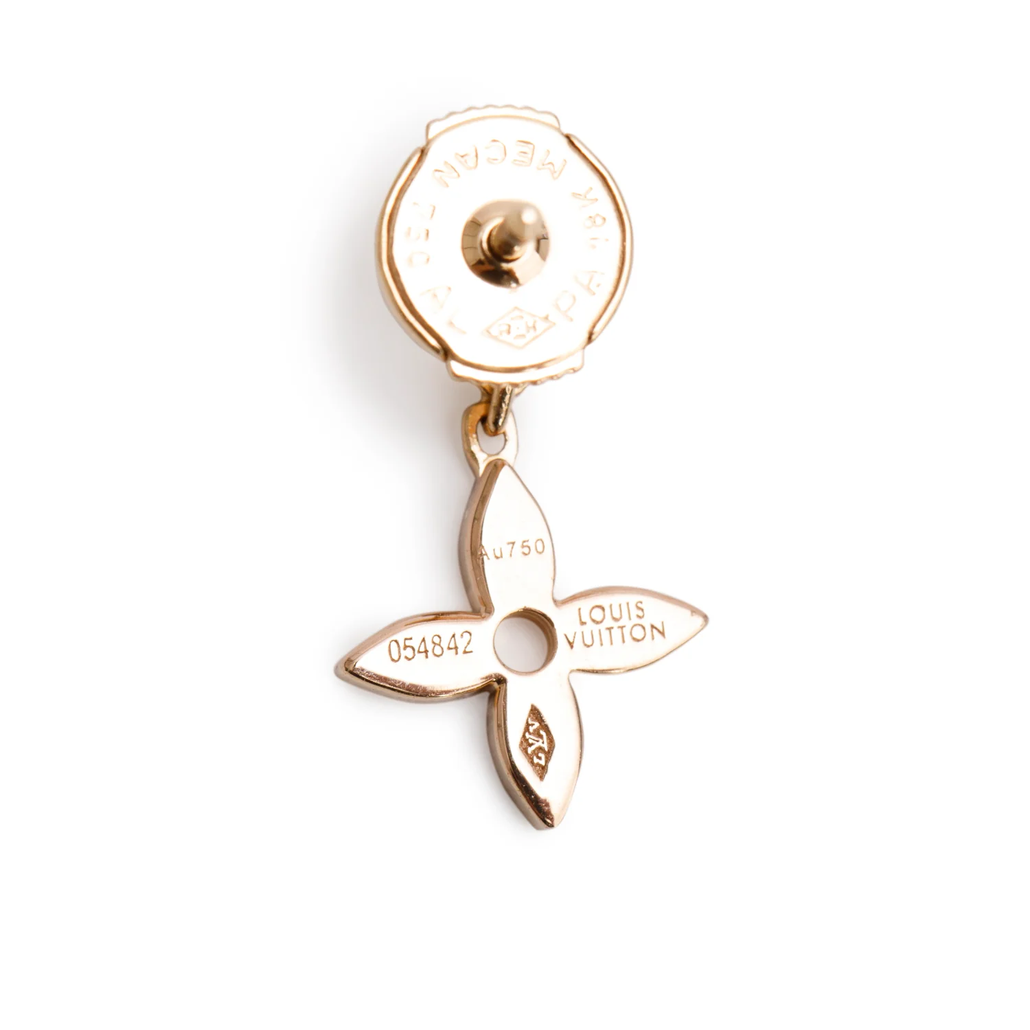 Louis Vuitton 18k Rose Gold & Diamond Idylle Blossom Stud Earrings - Image 2
