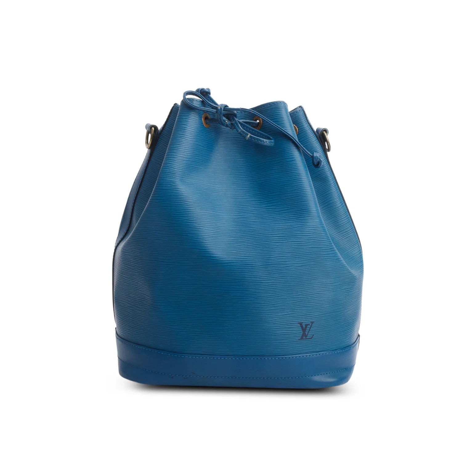 Louis Vuitton 1996 Blue Epi Leather Noe Bucket Bag - Image 3
