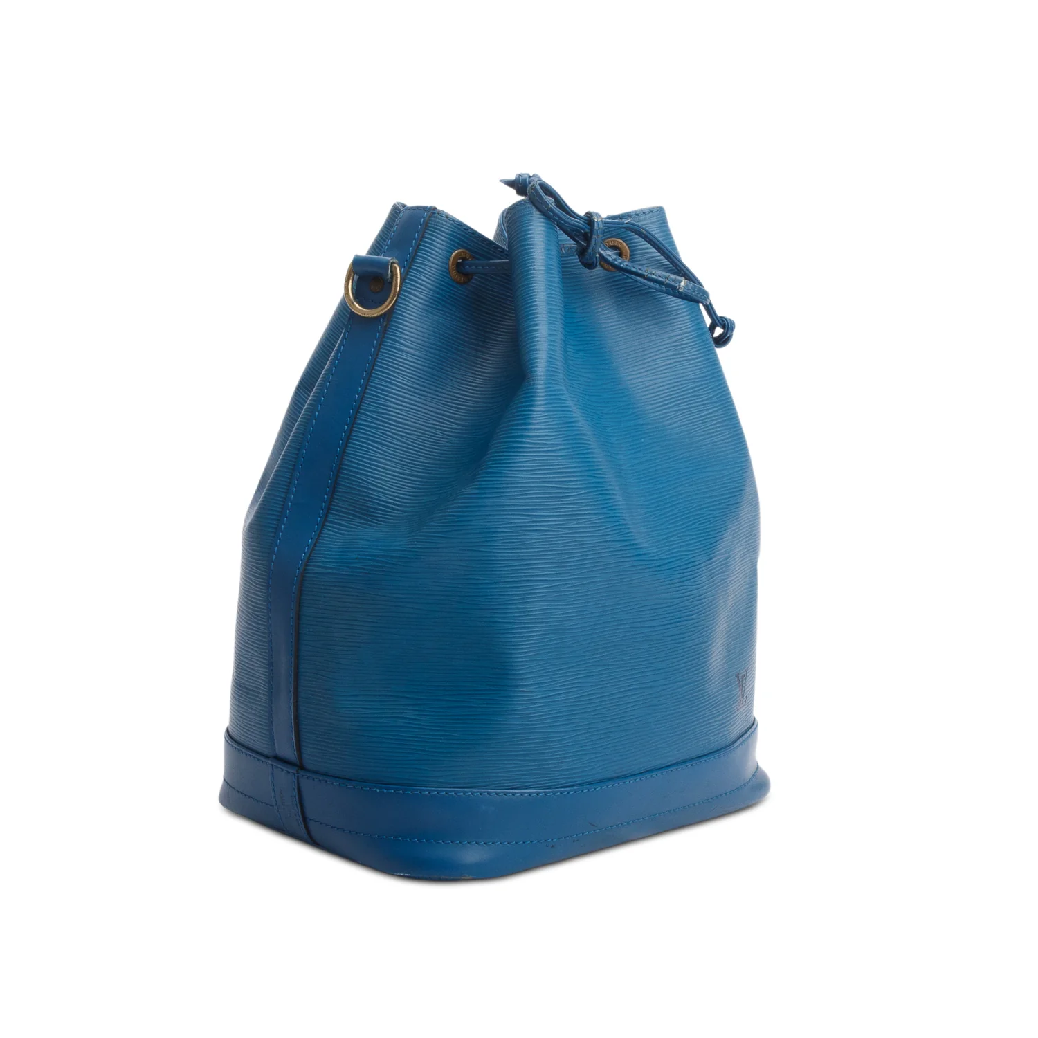 Louis Vuitton 1996 Blue Epi Leather Noe Bucket Bag - Image 4