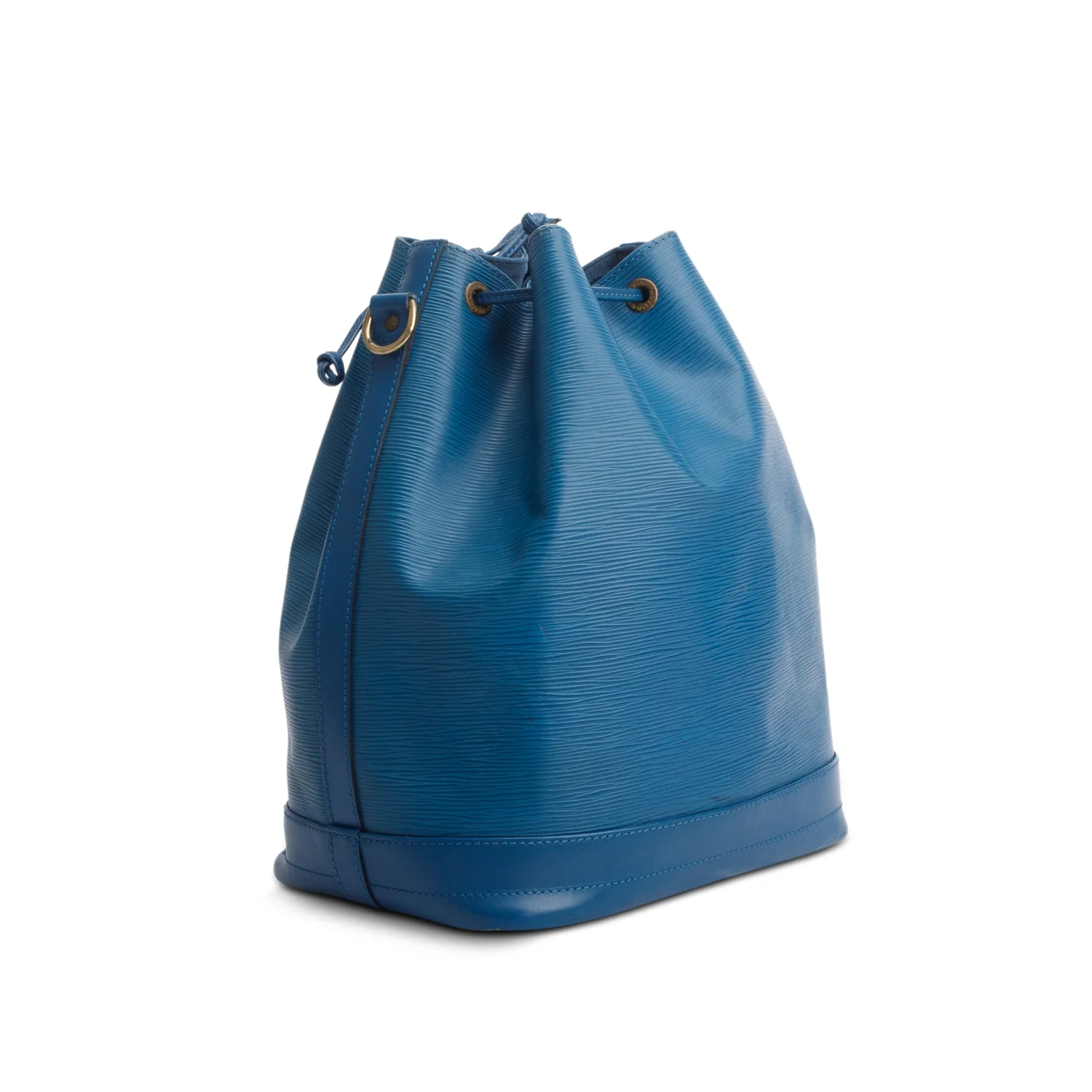 Louis Vuitton 1996 Blue Epi Leather Noe Bucket Bag - Image 6