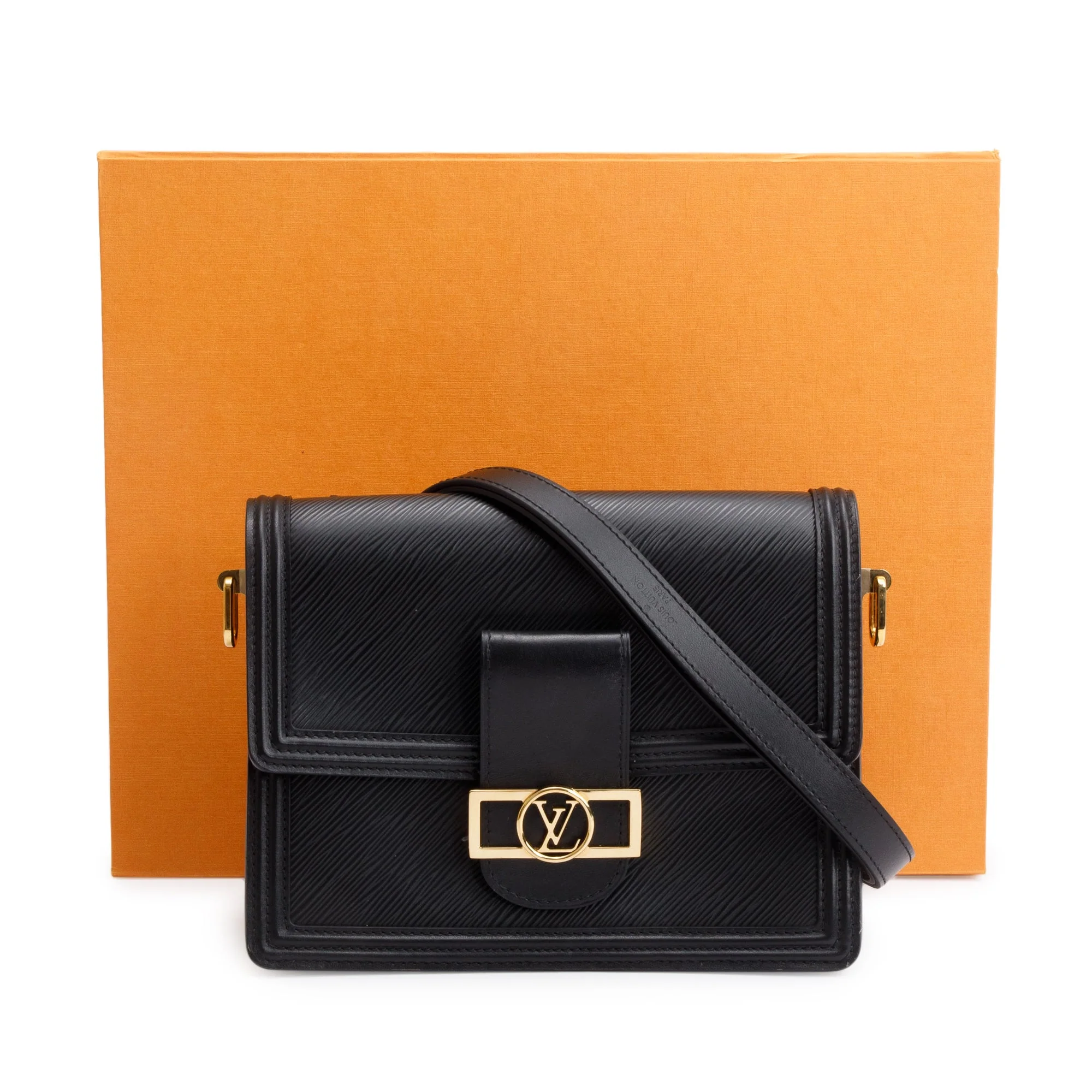 Louis Vuitton 2020 Black Epi Leather Dauphine MM w/ Straps & Box - Image 3