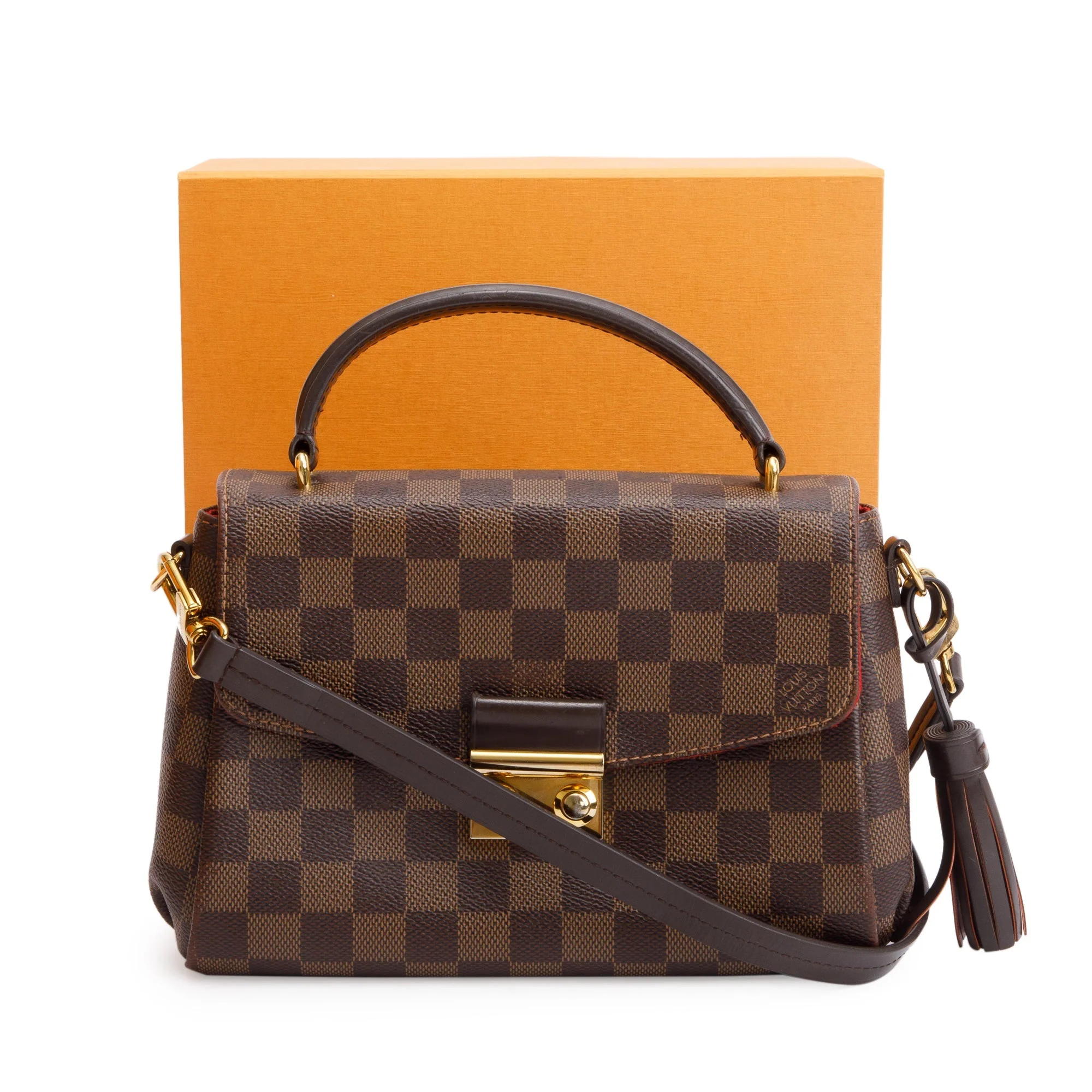 Louis Vuitton 2020 Damier Ebene Croisette w/ Box - Image 3