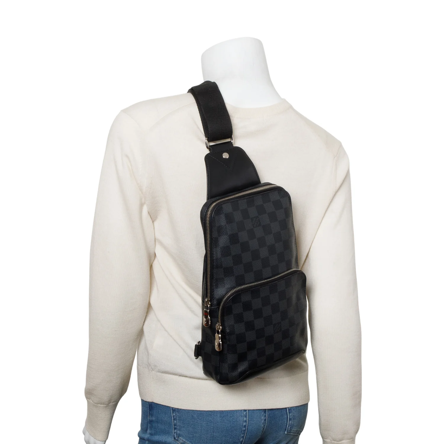 Louis Vuitton 2020 Damier Graphite Avenue Sling Bag - Image 2