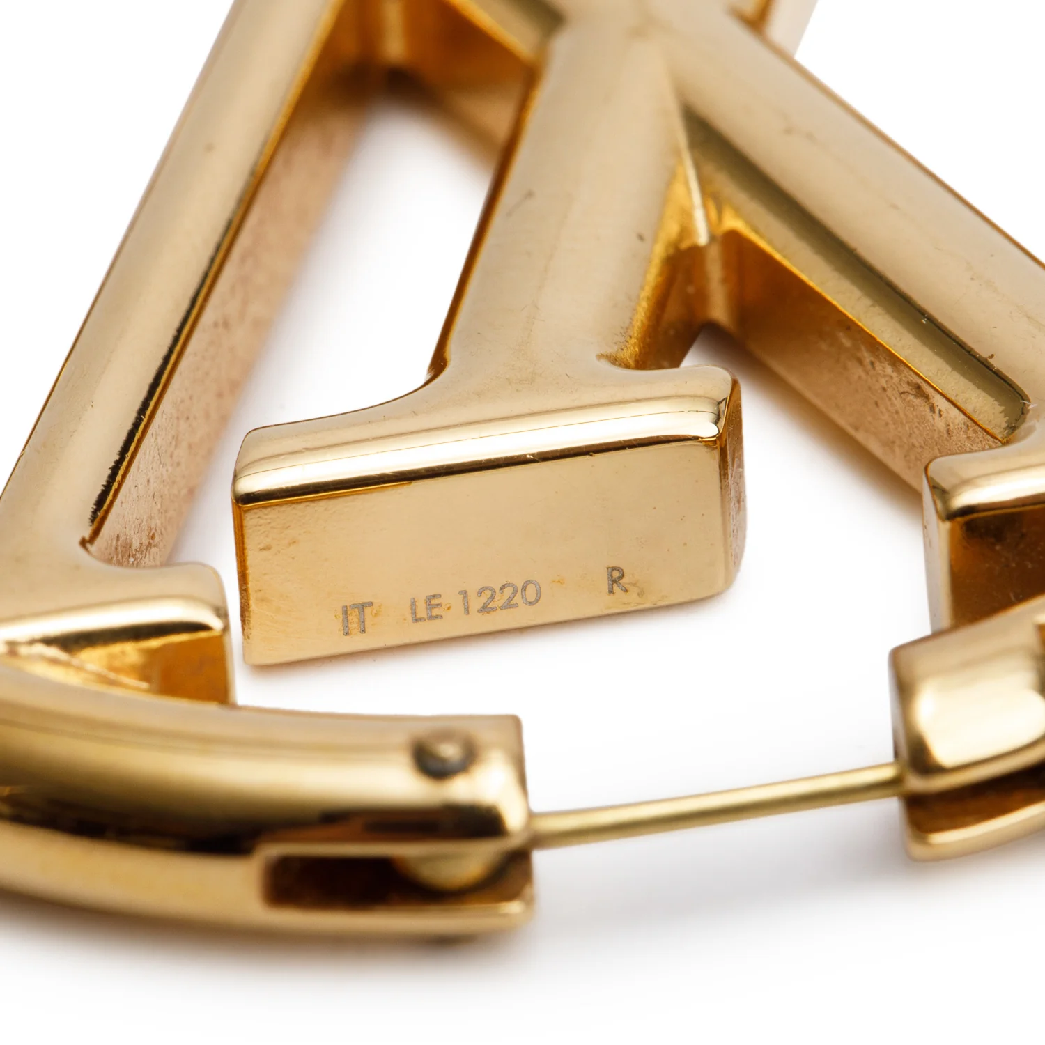 Louis Vuitton 2020 Gold-Plated Louise Hoop GM Earrings - Image 2