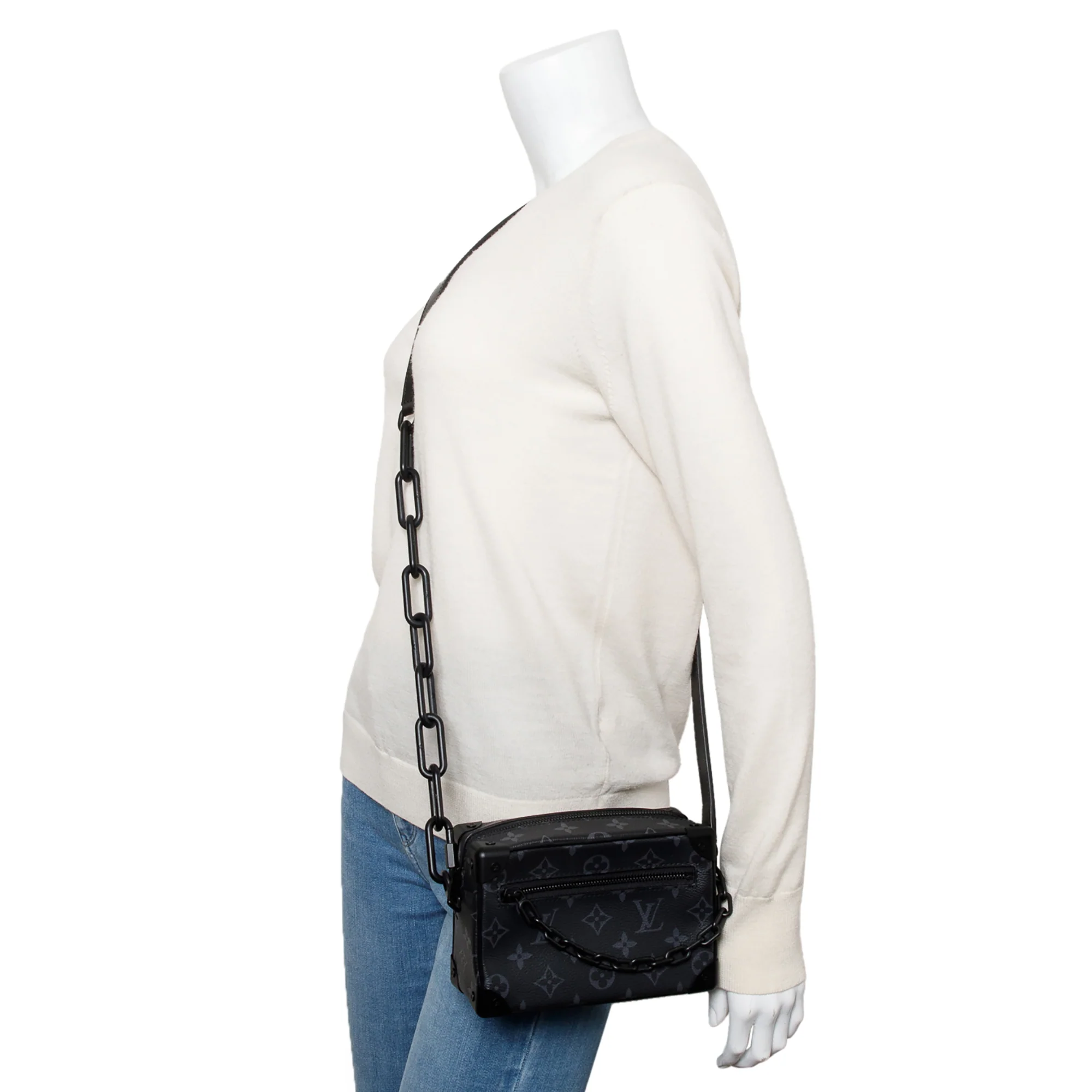 Louis Vuitton 2020 Monogram Eclipse Mini Soft Trunk Bag w/ Box - Image 3