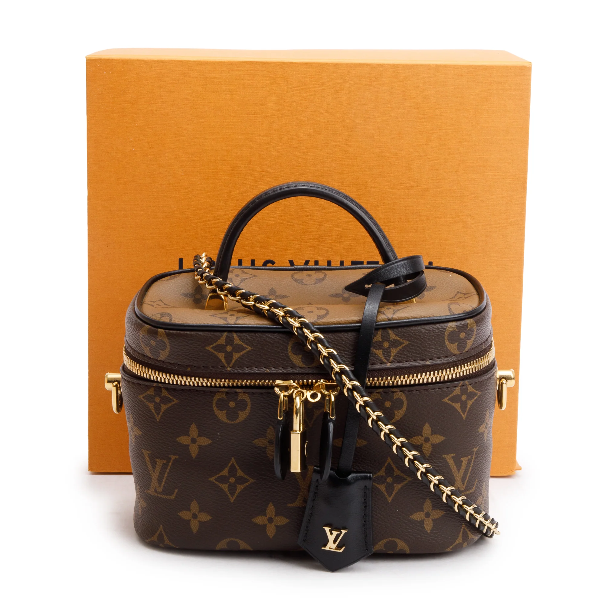 Louis Vuitton 2020 Monogram & Monogram Reverse Vanity PM w/ Strap & Box - Image 3