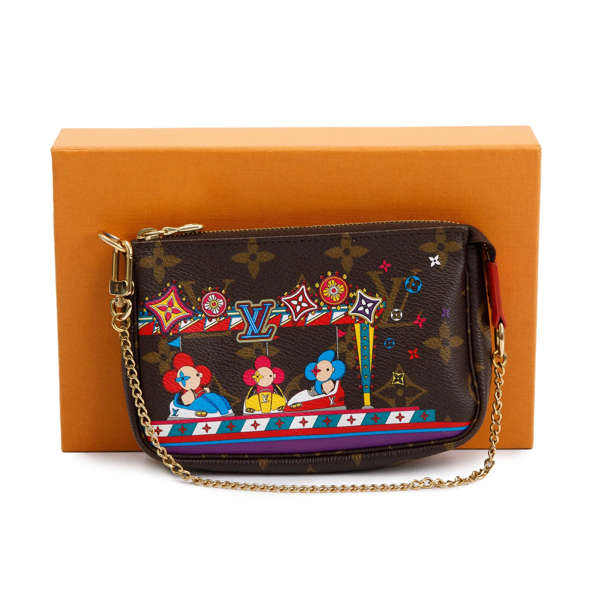 Louis Vuitton 2020 Monogram Vivienne Animation Mini Pochette Accessories w/ Box - Image 2