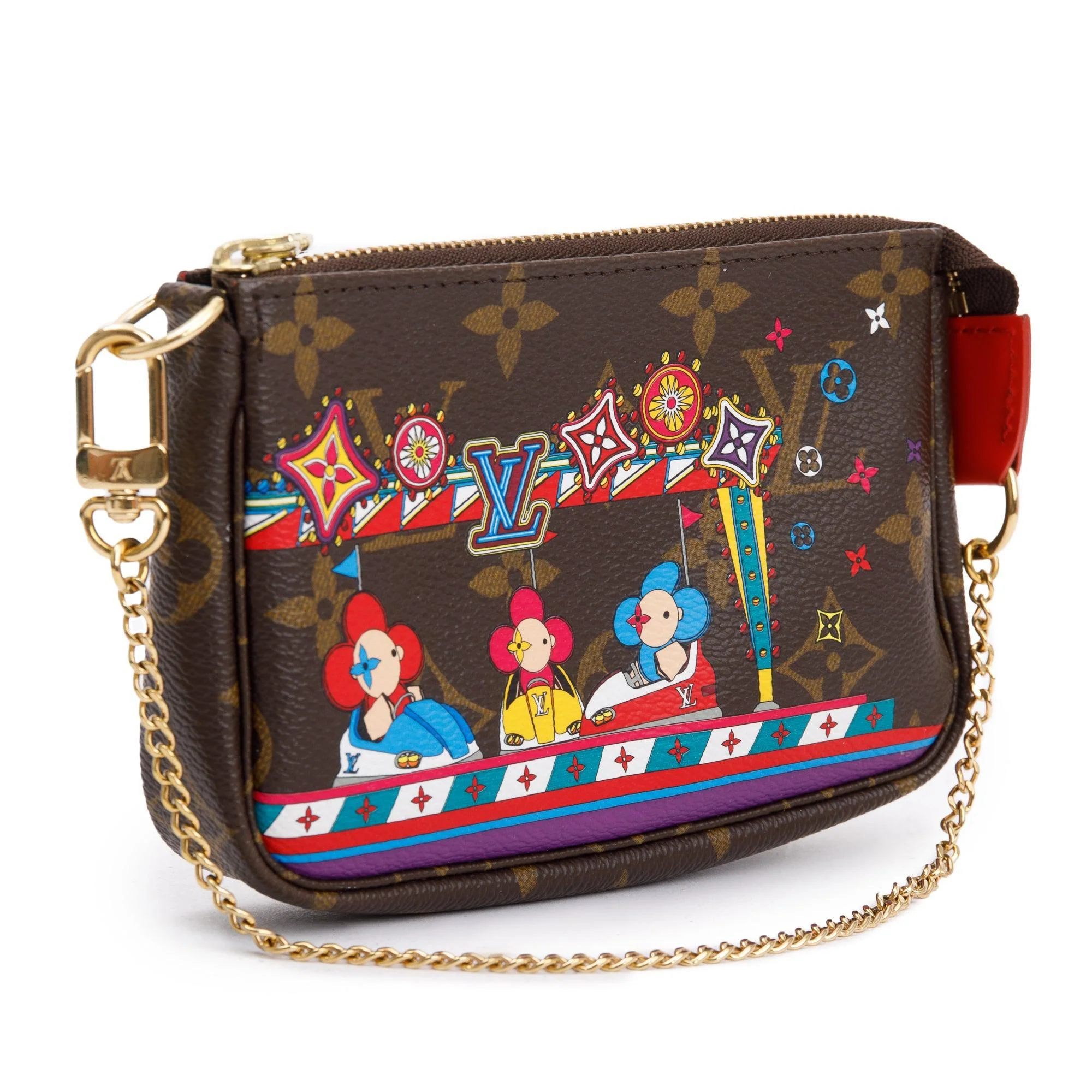 Louis Vuitton 2020 Monogram Vivienne Animation Mini Pochette Accessories w/ Box - Image 3
