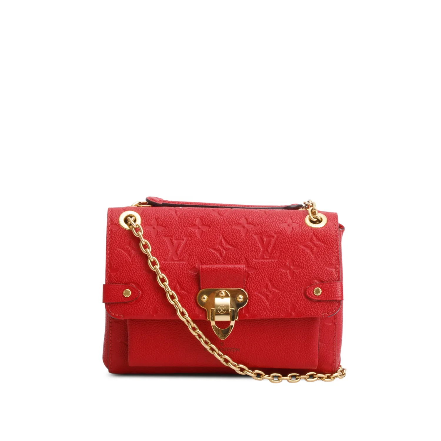 Louis Vuitton 2020 Red Monogram Empreinte Leather Vavin BB