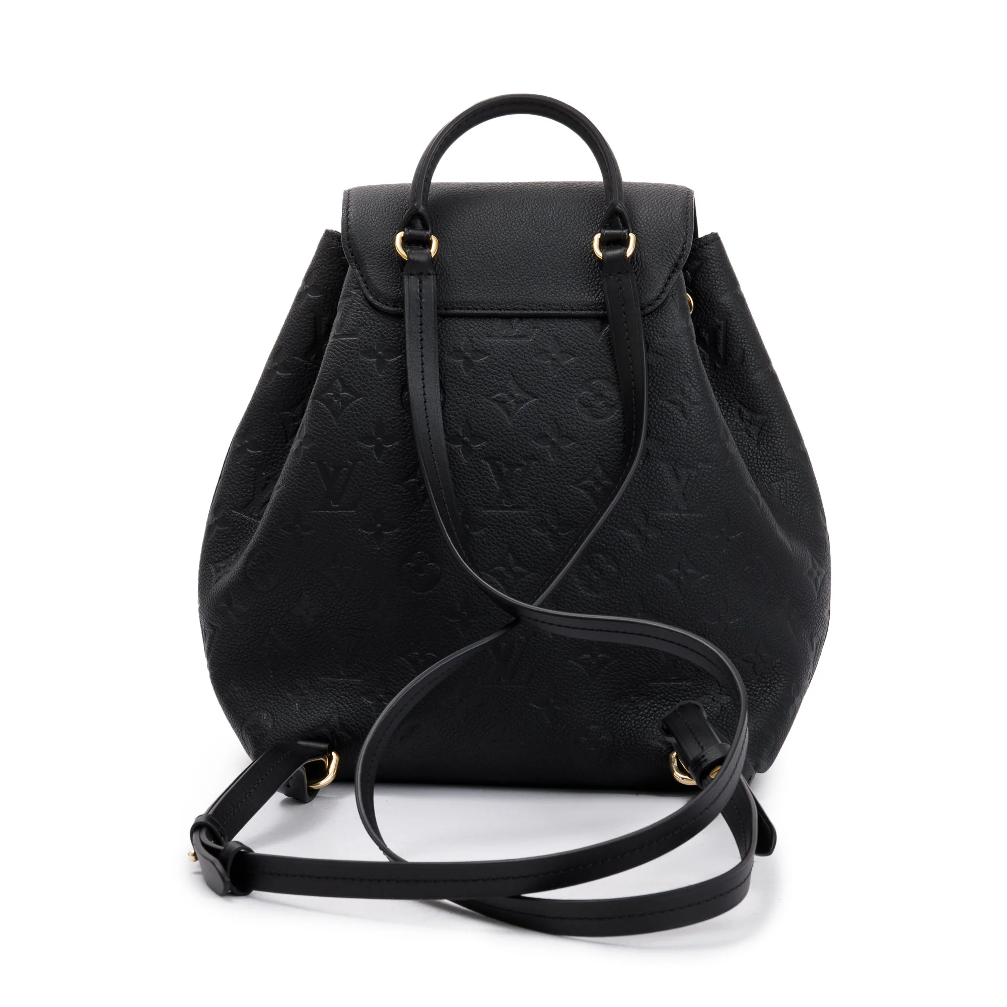Louis Vuitton 2021 Black Monogram Empreinte Montsouris Backpack - Image 4