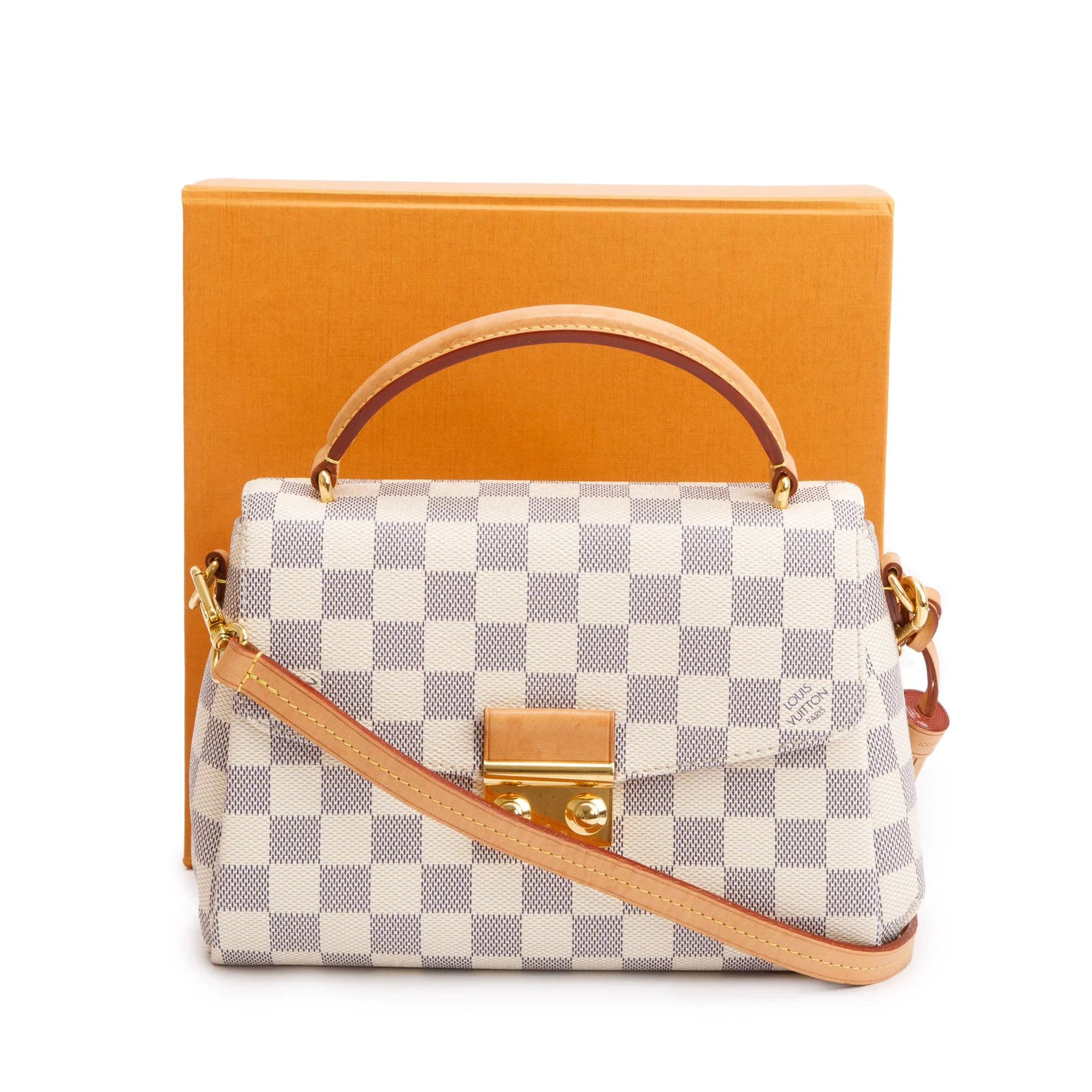 Louis Vuitton 2021 Damier Azur Croisette Bag w/ Box - Image 3