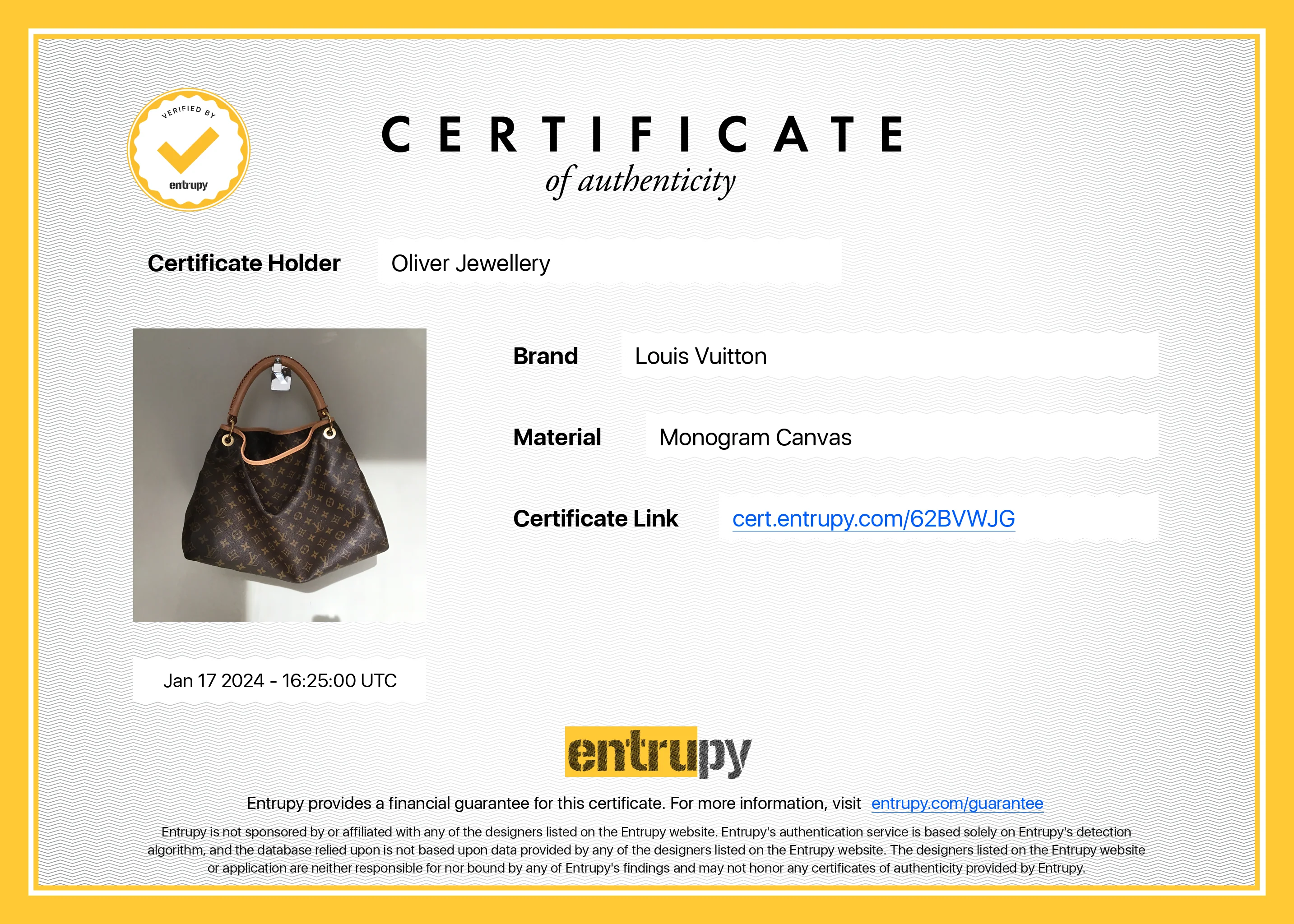 Louis Vuitton 2021 Monogram Artsy MM w/ Receipt - Image 10