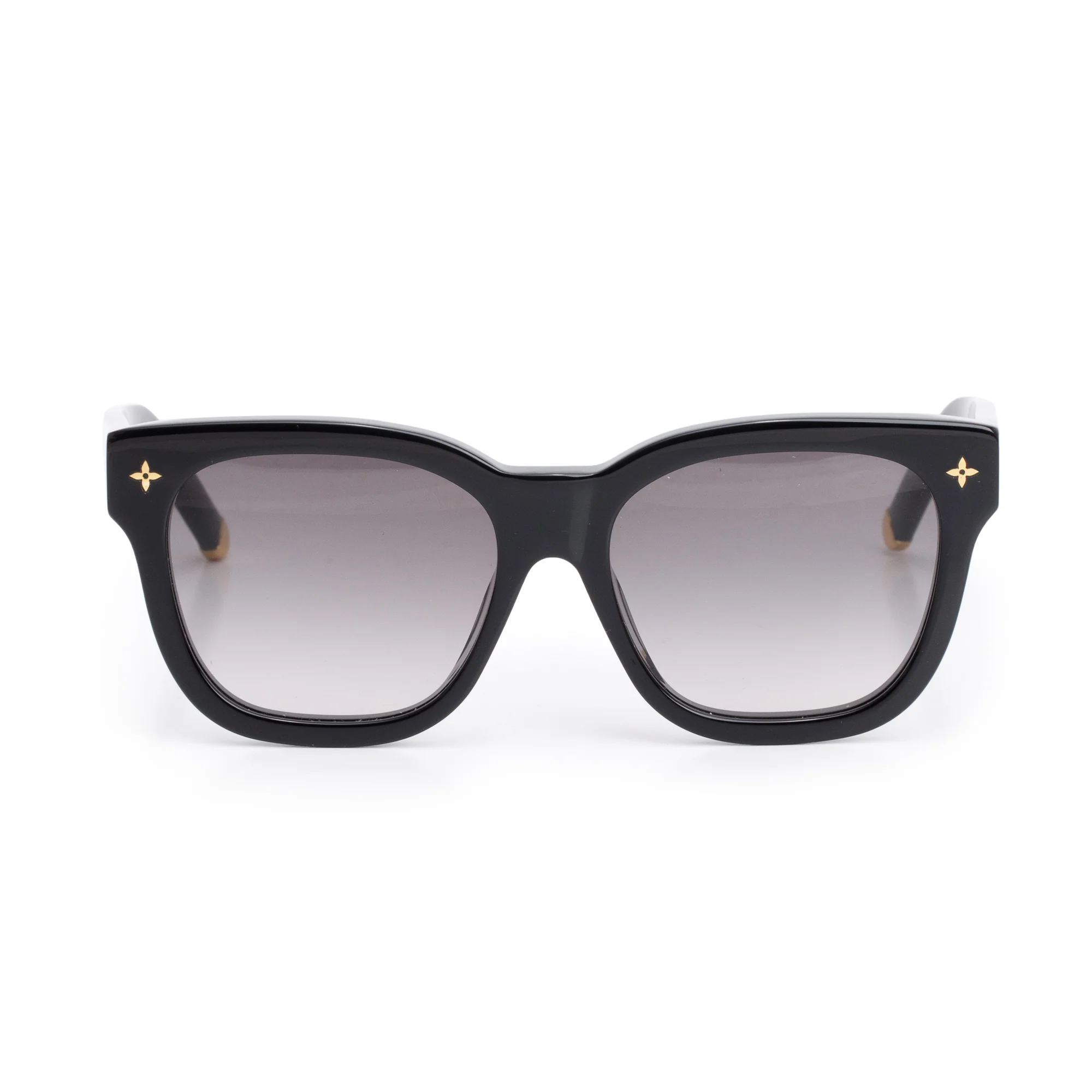 Louis Vuitton 2021 Z1523E Black Acetate My Monogram Square Sunglasses w/ Box & Case