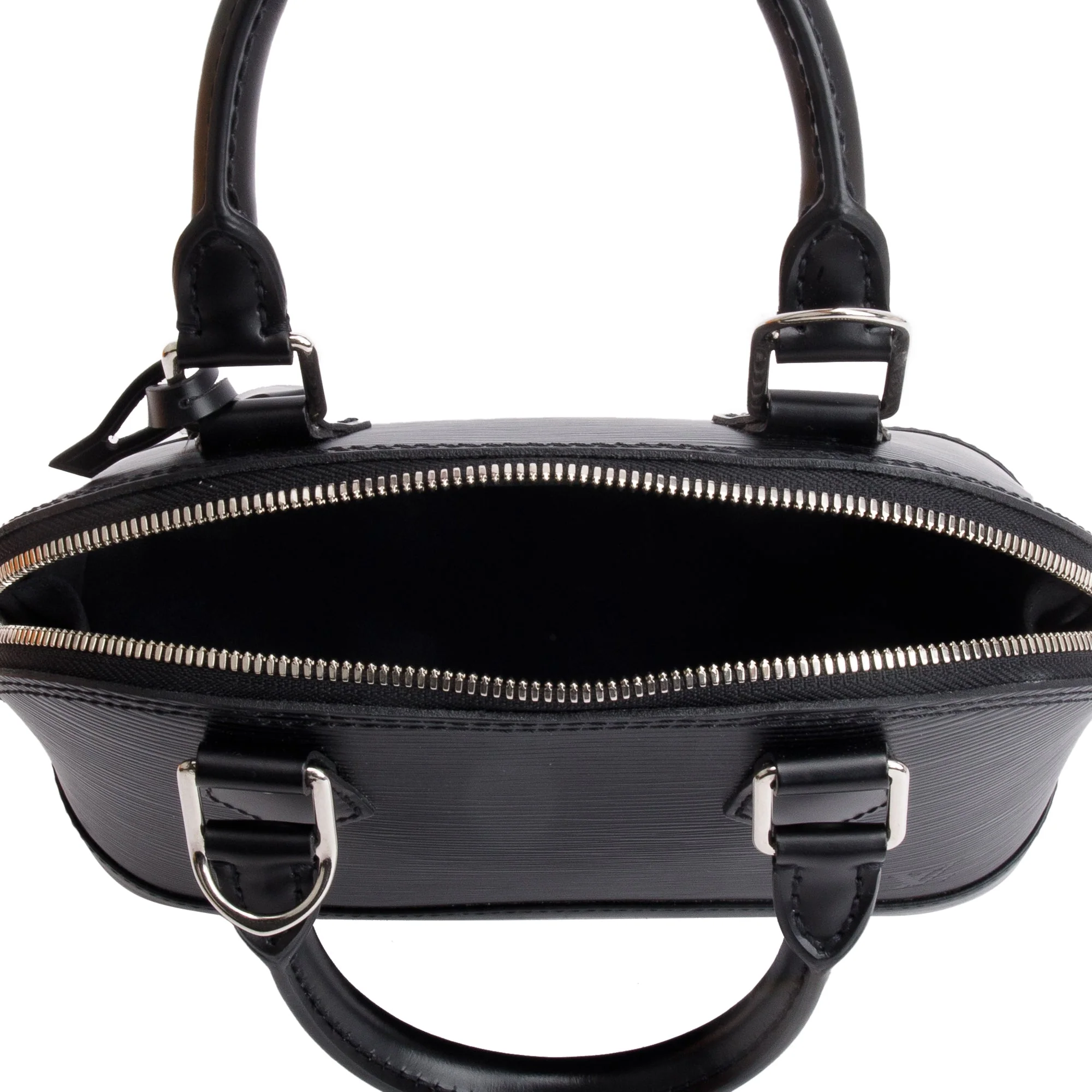 Louis Vuitton 2022 Black Epi Leather Alma BB w/ Box & Strap - Image 9