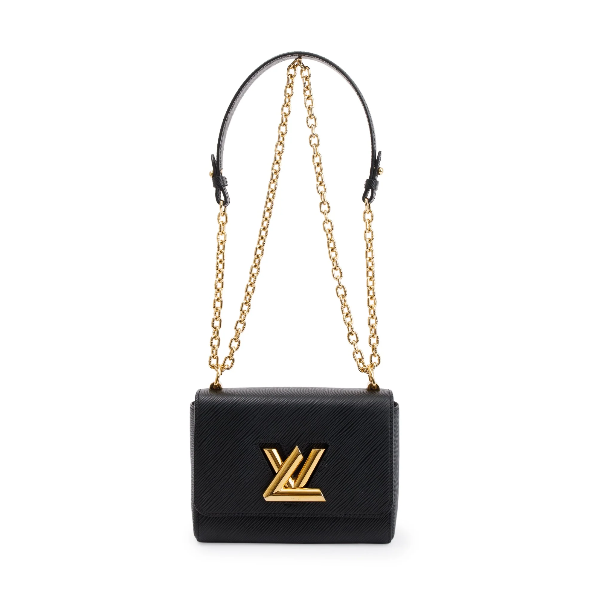 Louis Vuitton 2022 Black Epi Leather Twist PM Shoulder Bag - Image 3