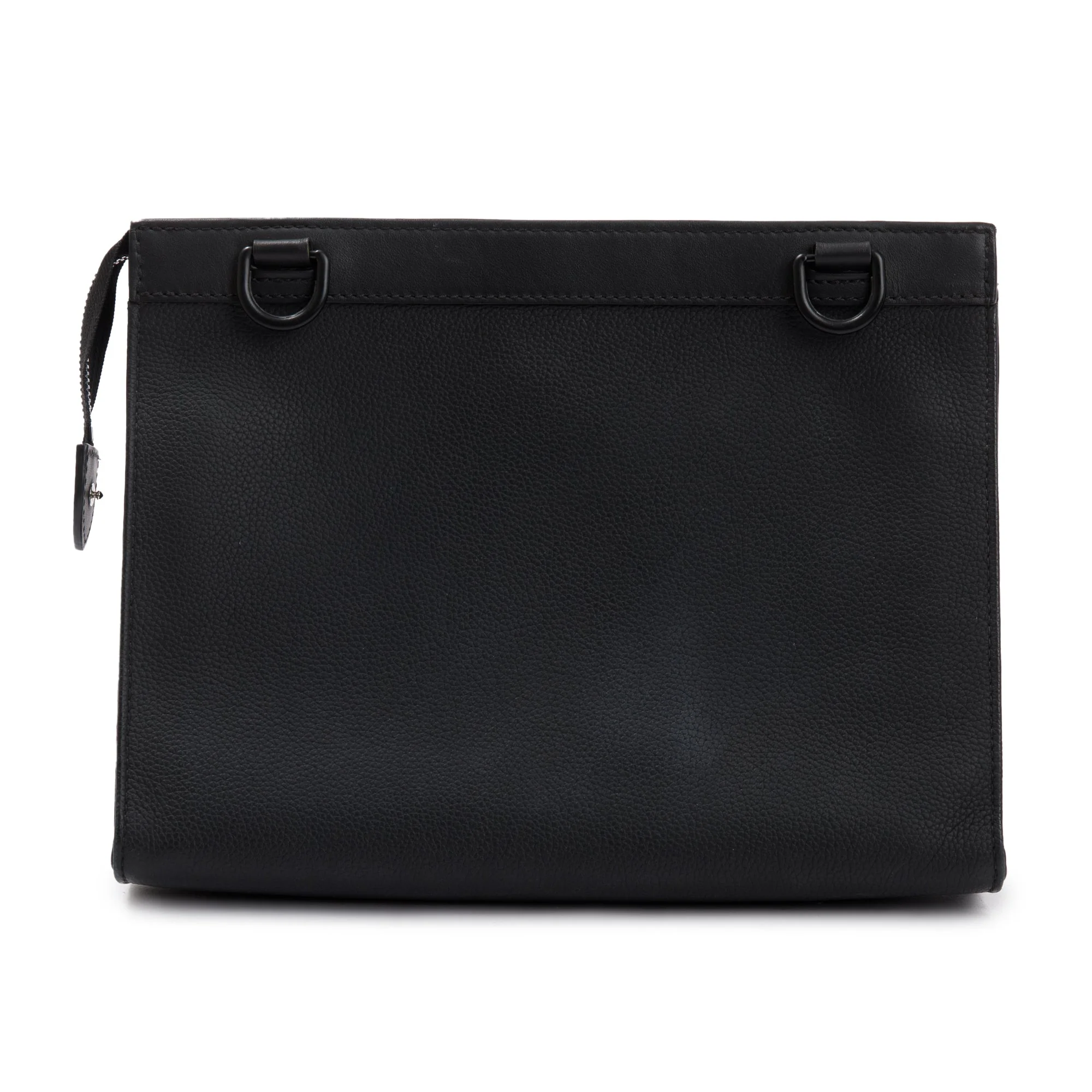 Louis Vuitton 2022 Black LV Aerogram Calfskin Leather Messenger Voyage w/ Receipt - Image 5