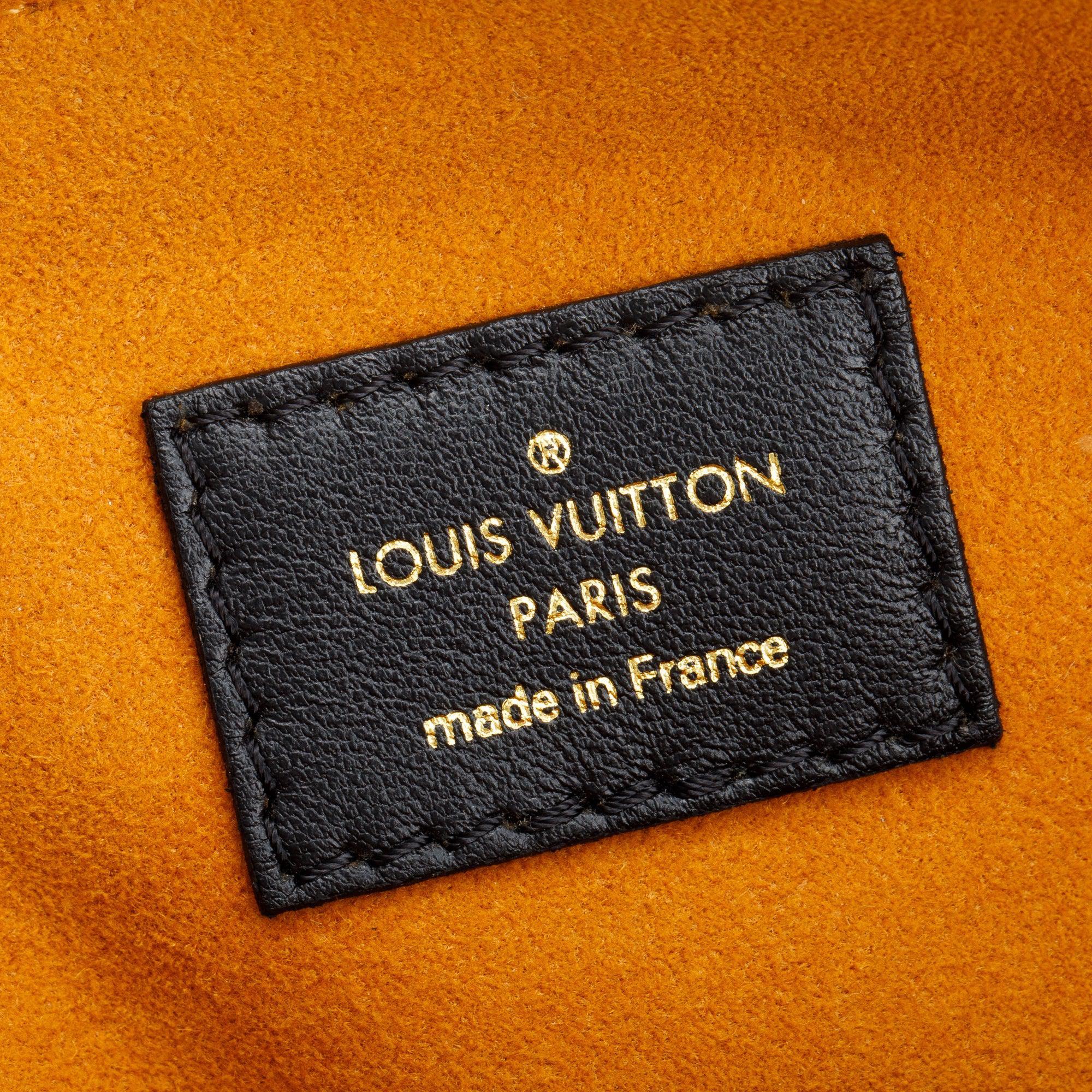 Louis Vuitton 2022 Black Monogram Embossed Lambskin Leather Coussin MM w/ Straps - Image 8