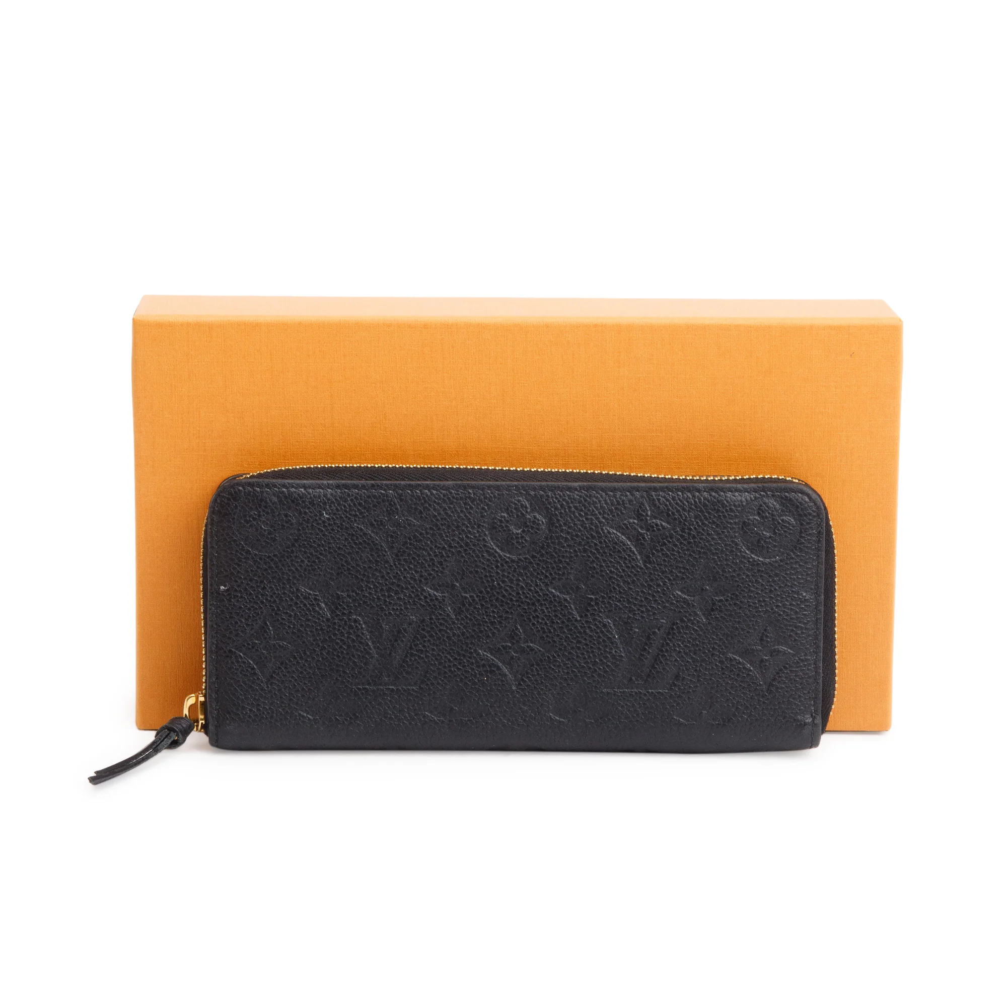 Louis Vuitton 2022 Black Monogram Empreinte Clemence Wallet w/ Box - Image 2