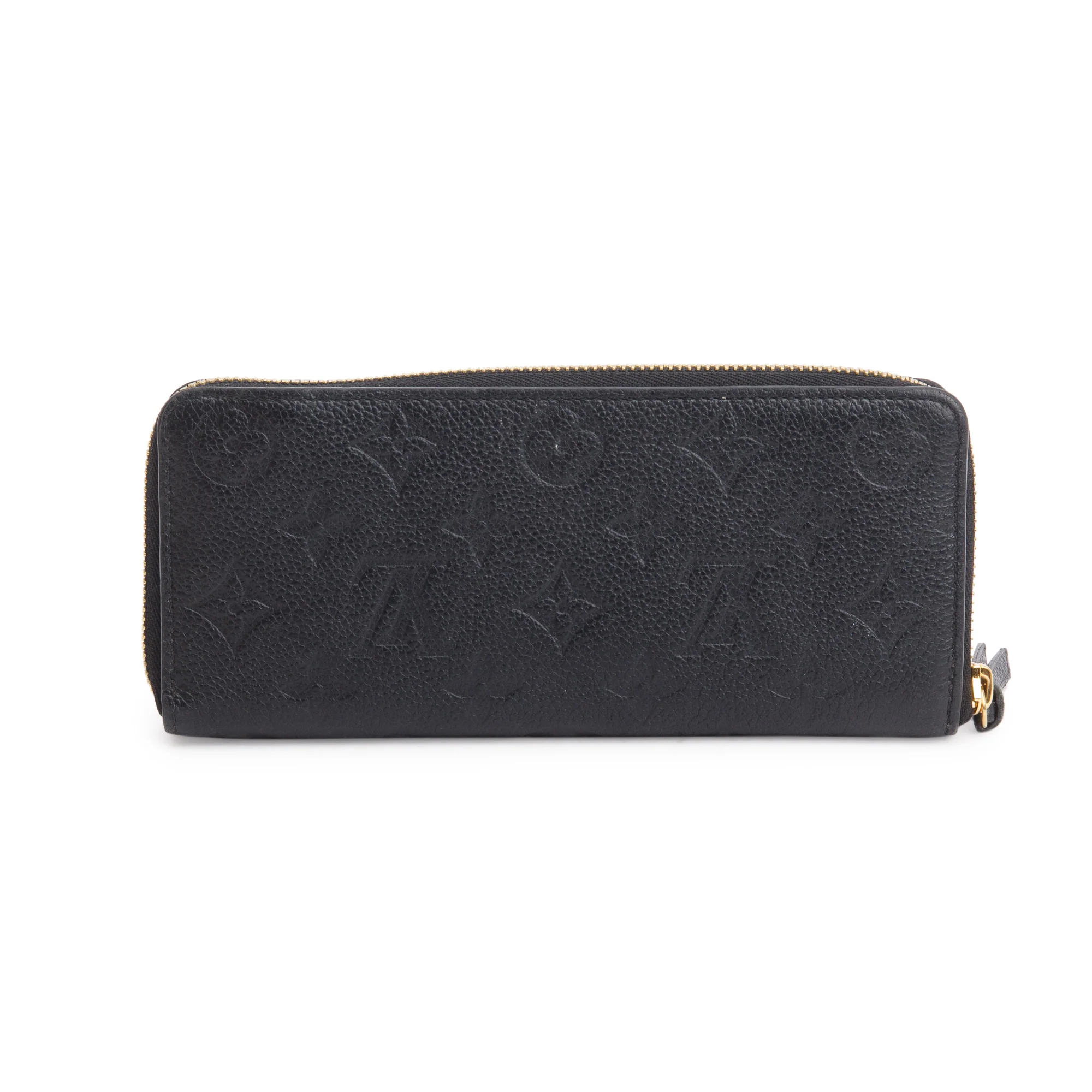 Louis Vuitton 2022 Black Monogram Empreinte Clemence Wallet w/ Box - Image 4