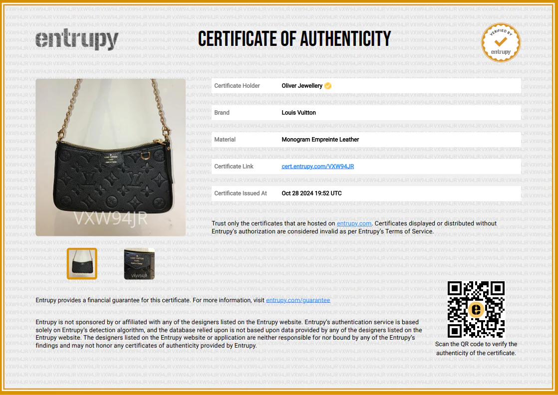 Louis Vuitton 2022 Black Monogram Empreinte Easy Pouch w/ Receipt - Image 10