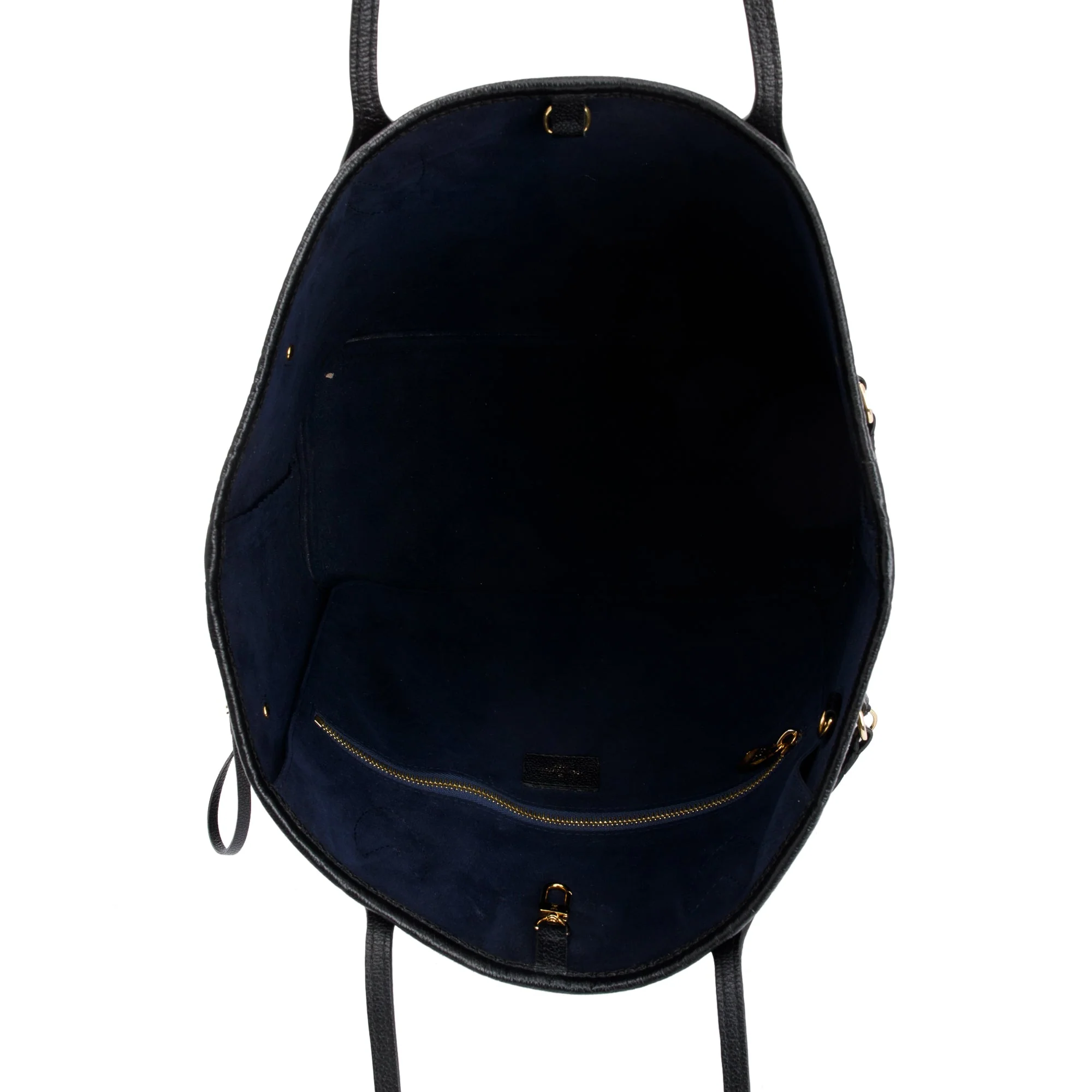 Louis Vuitton 2022 Black Monogram Empreinte Leather Neverfull MM w/ Pouch & Box - Image 9
