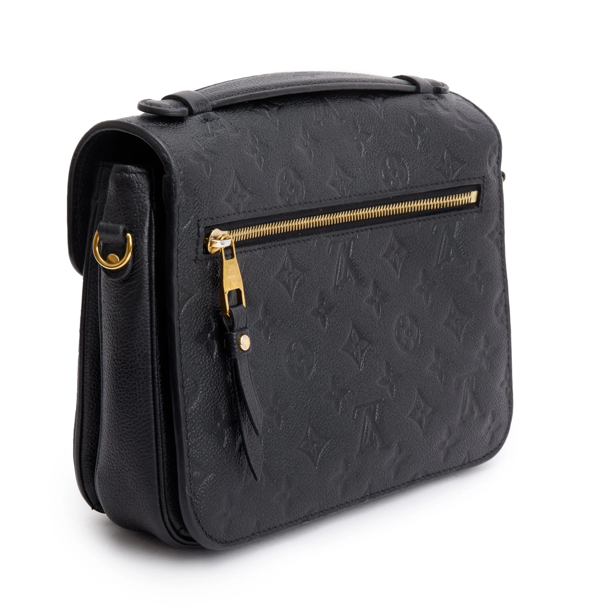 Louis Vuitton 2022 Black Monogram Empreinte Leather Pochette Metis - Image 6
