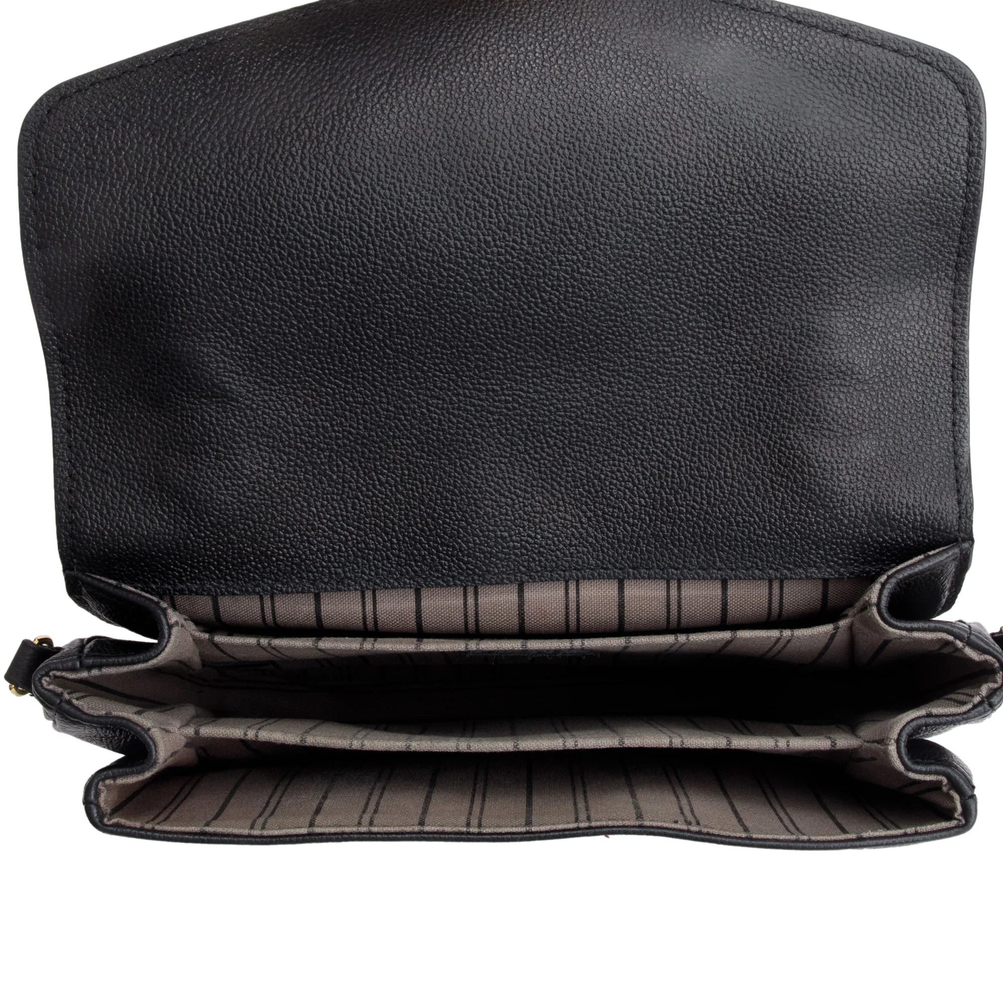 Louis Vuitton 2022 Black Monogram Empreinte Leather Pochette Metis - Image 8