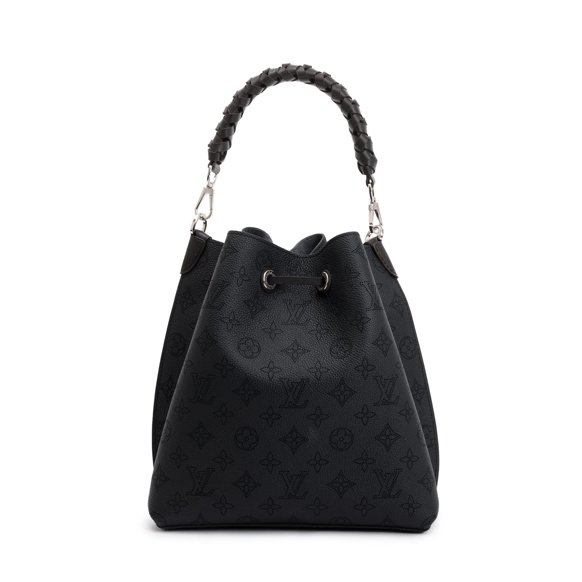 Louis Vuitton 2022 Black Monogram Mahina Muria Bag w/ Strap - Image 5