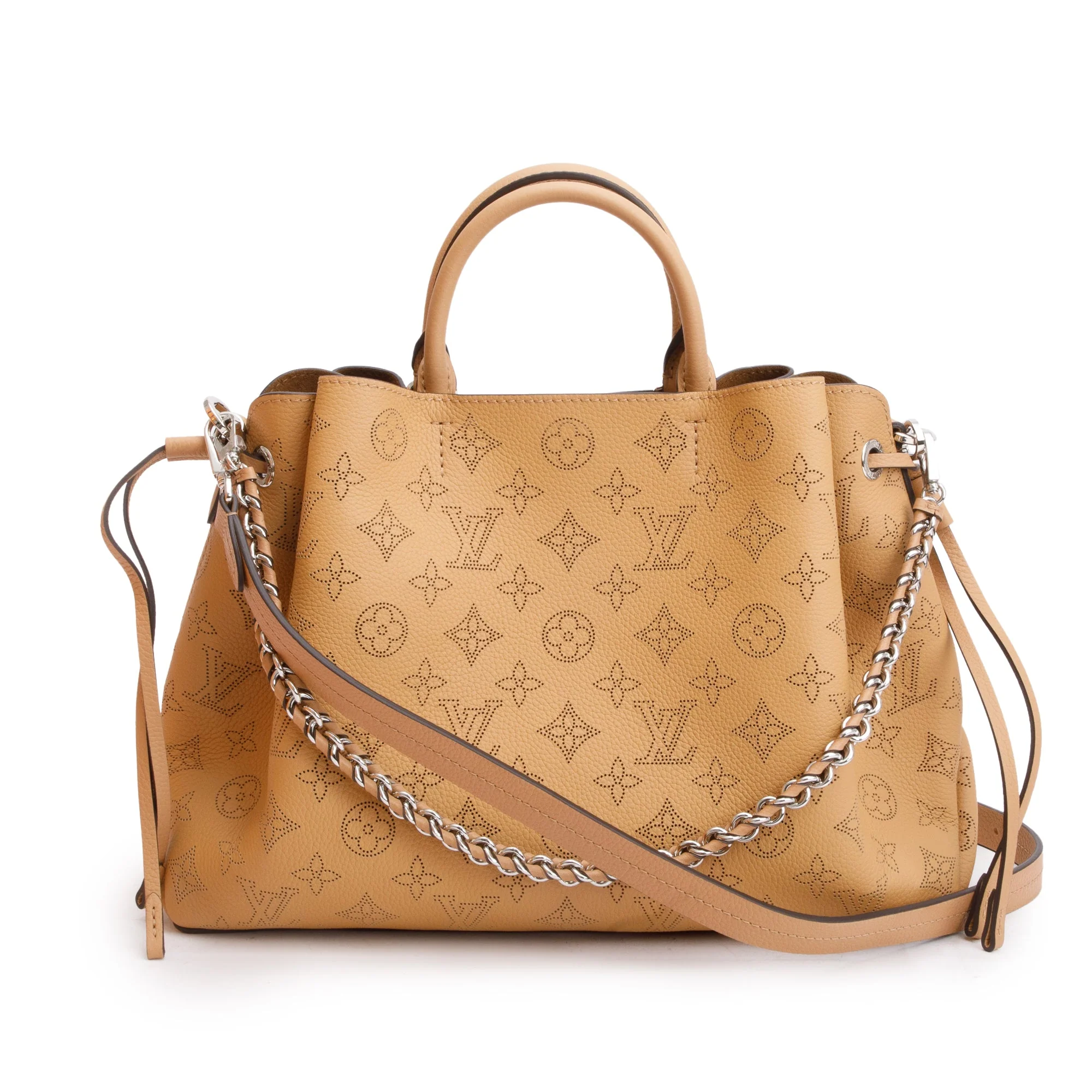 Louis Vuitton 2022 Brown Monogram Mahina Bella Tote w/ Straps & Box