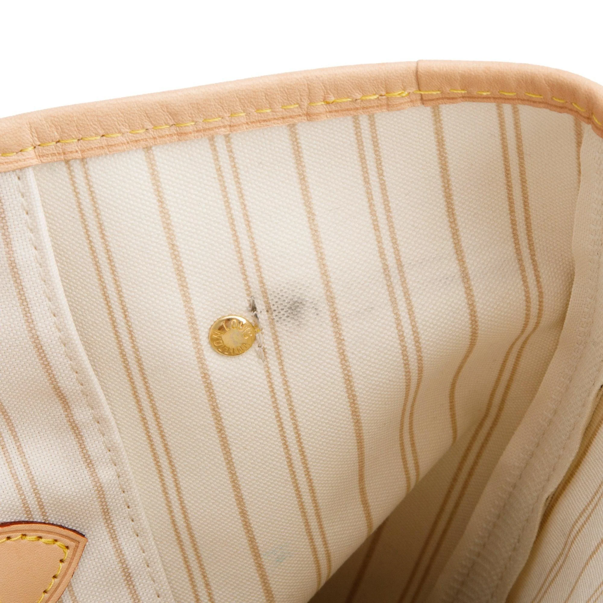Louis Vuitton 2022 Damier Azur Neverfull MM w/ Pouch - Image 9