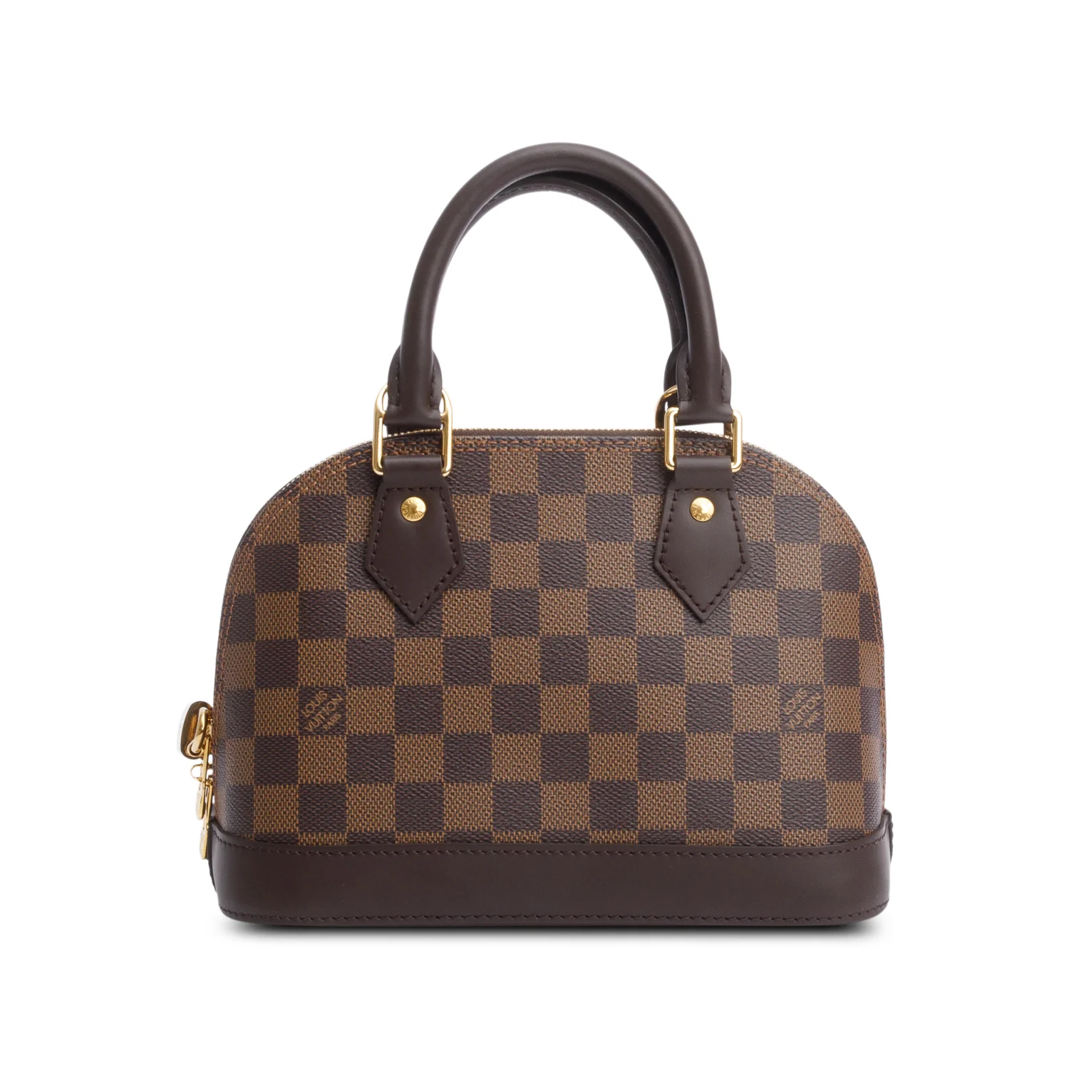 Louis Vuitton 2022 Damier Ebene Alma BB w/ Strap & Receipt - Image 3
