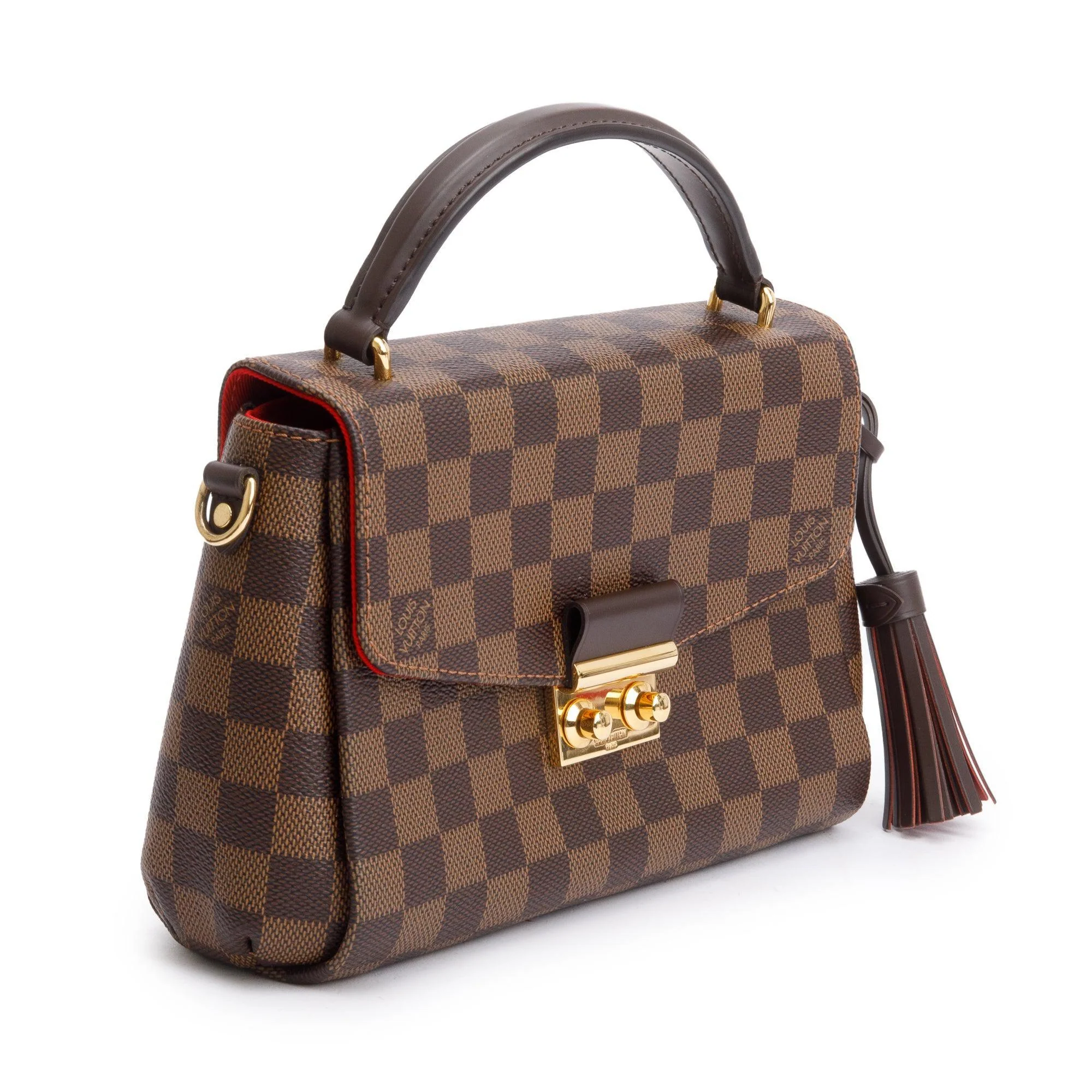 Louis Vuitton 2022 Damier Ebene Croisette w/ Strap - Image 4