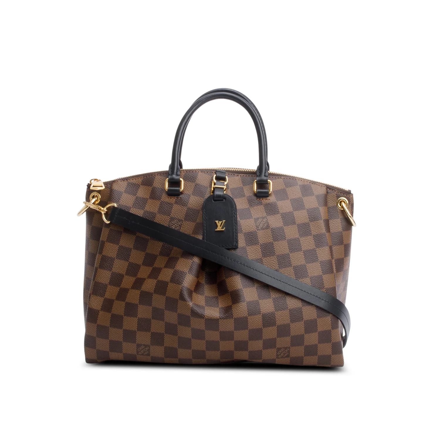 Louis Vuitton 2022 Damier Ebene Odeon Tote MM w/ Strap & Receipt