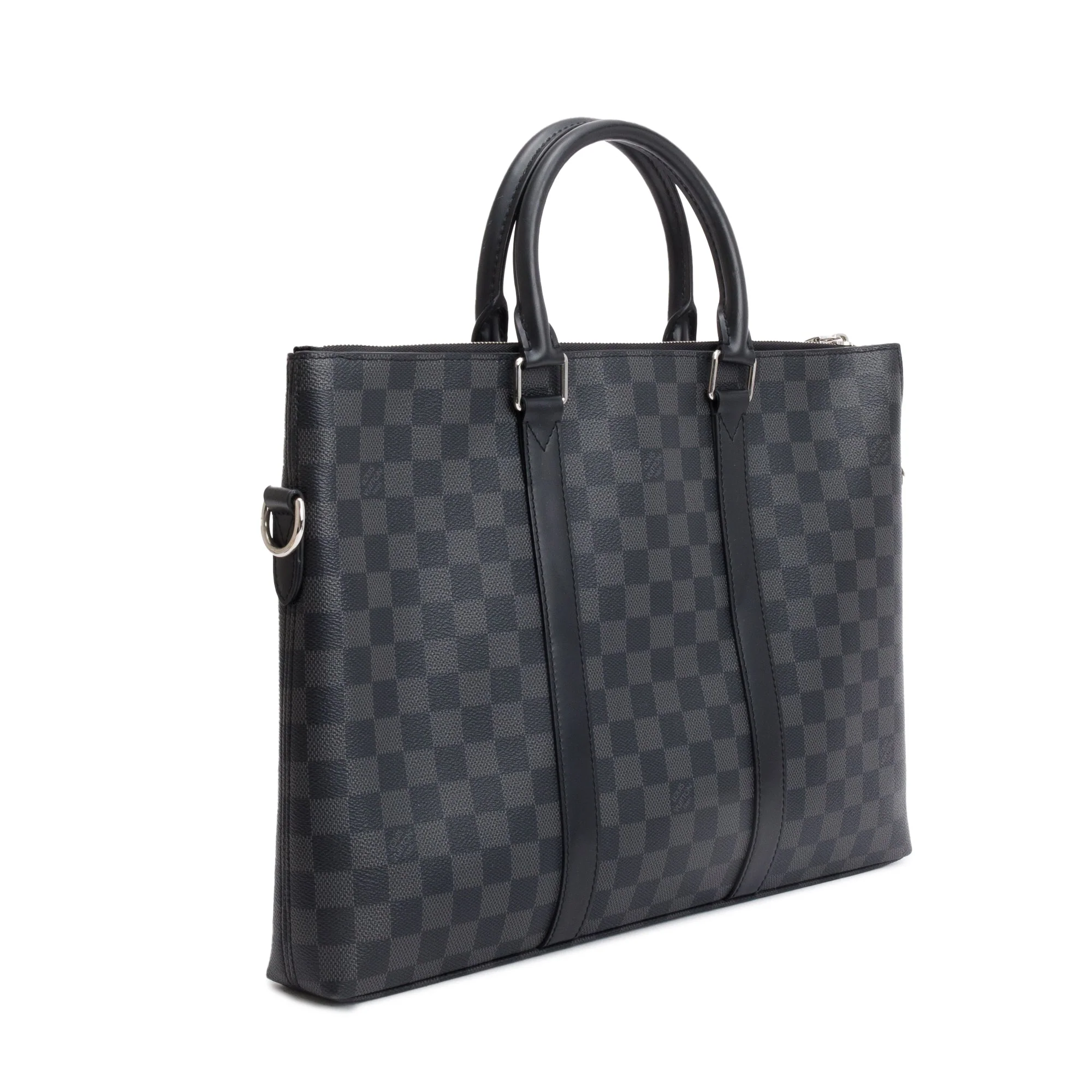 Louis Vuitton 2022 Damier Graphite Anton Briefcase w/ Strap - Image 6