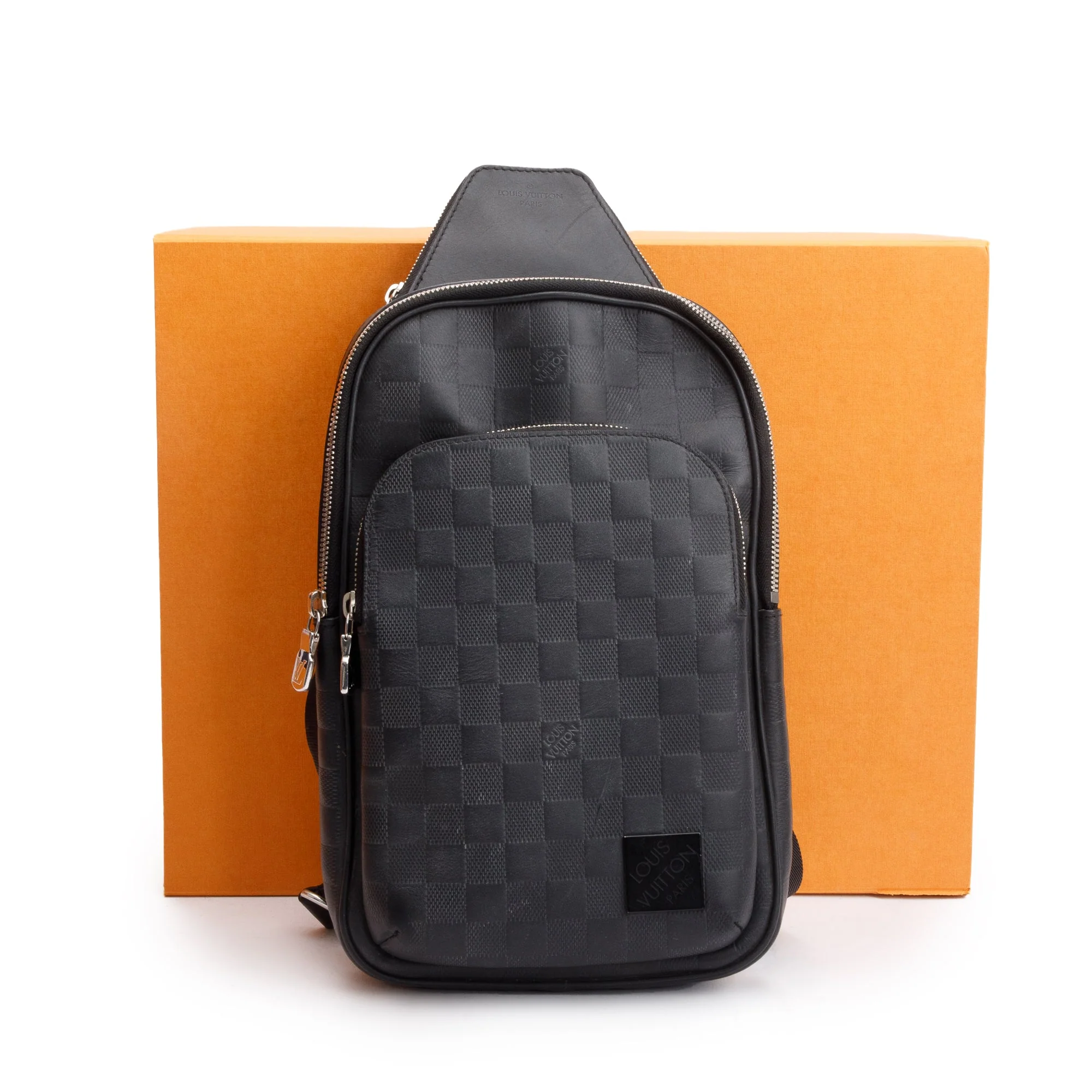 Louis Vuitton 2022 Damier Infini Leather Avenue Sling Bag w/ Box - Image 2