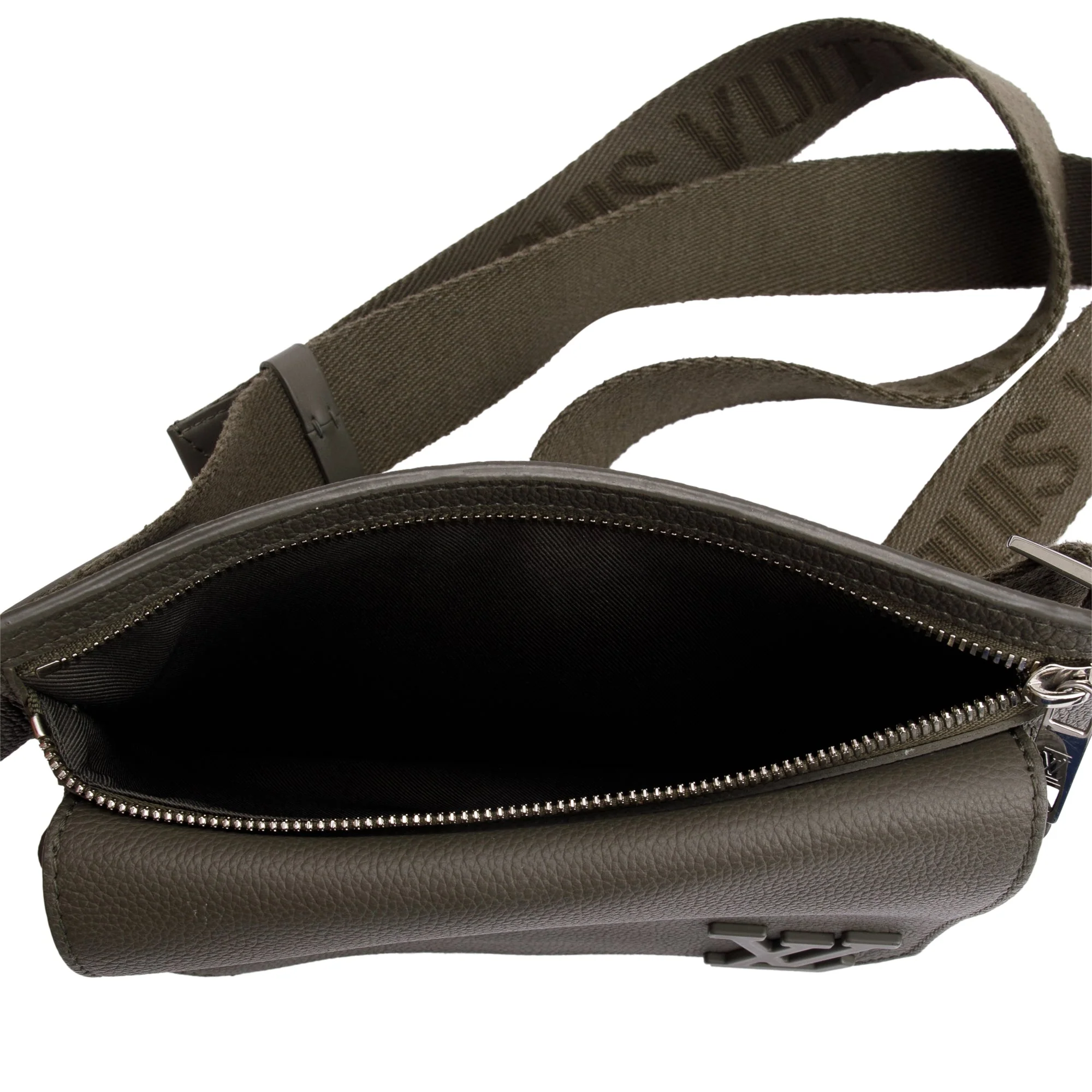 Louis Vuitton 2022 Green Grained Calfskin Aerogram Takeoff Sling Bag w/ Box - Image 6