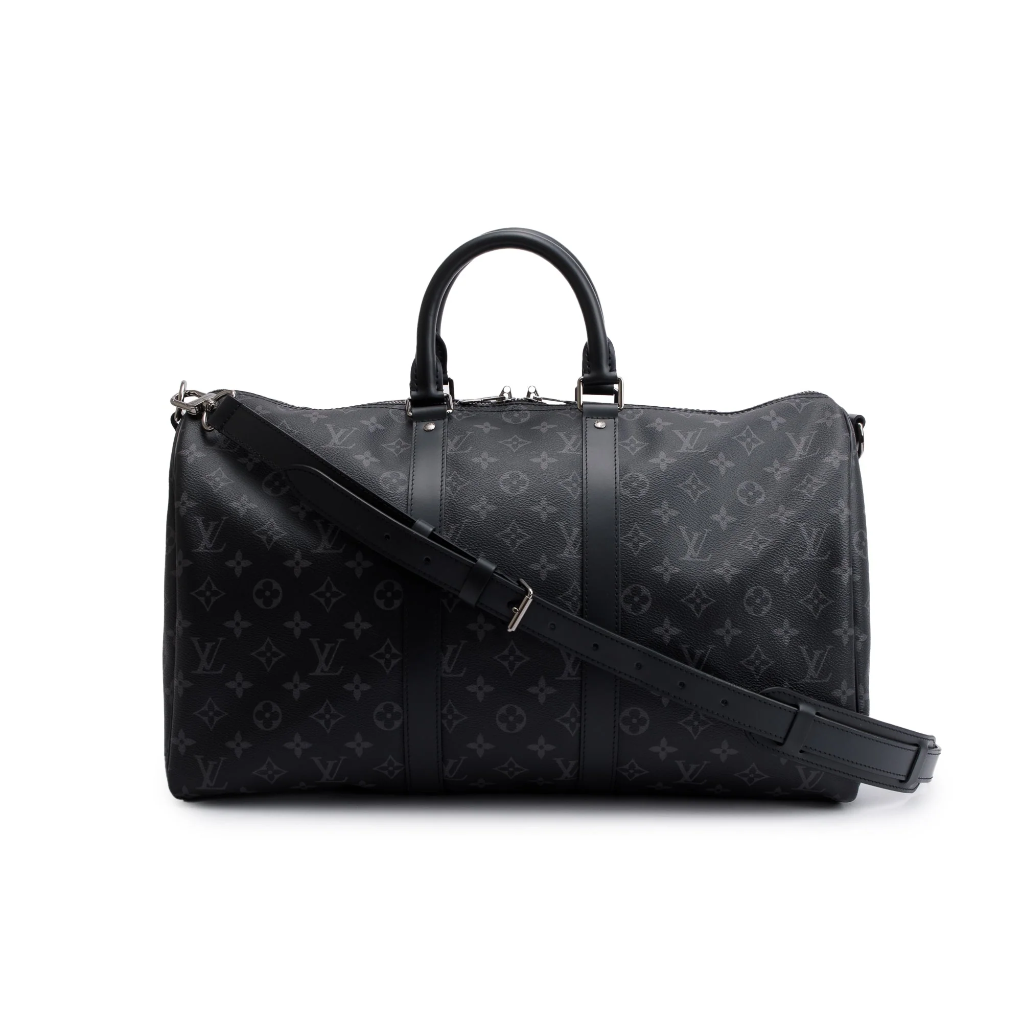 Louis Vuitton 2022 Monogram Eclipse Keepall Bandouliere 45 w/ Box