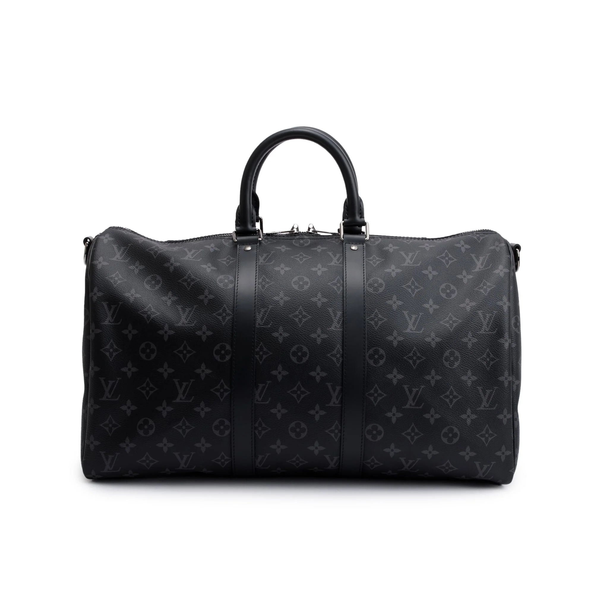 Louis Vuitton 2022 Monogram Eclipse Keepall Bandouliere 45 w/ Box - Image 4