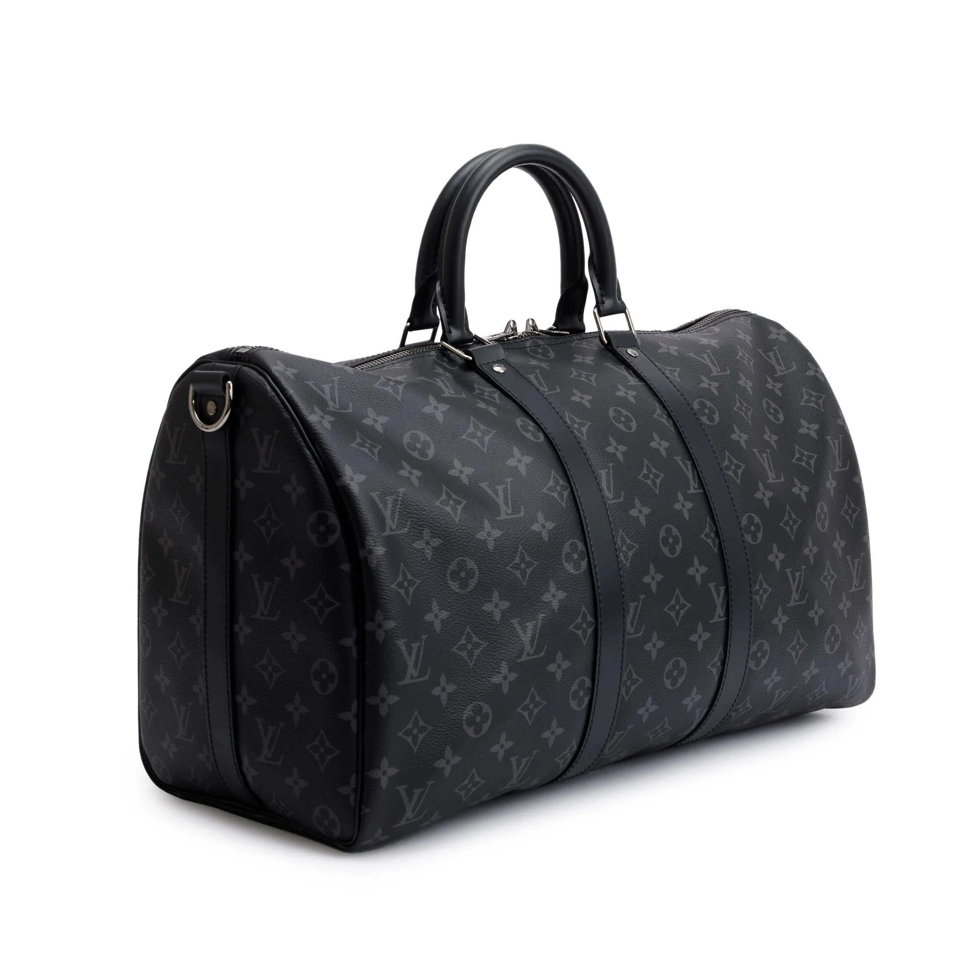 Louis Vuitton 2022 Monogram Eclipse Keepall Bandouliere 45 w/ Box - Image 5