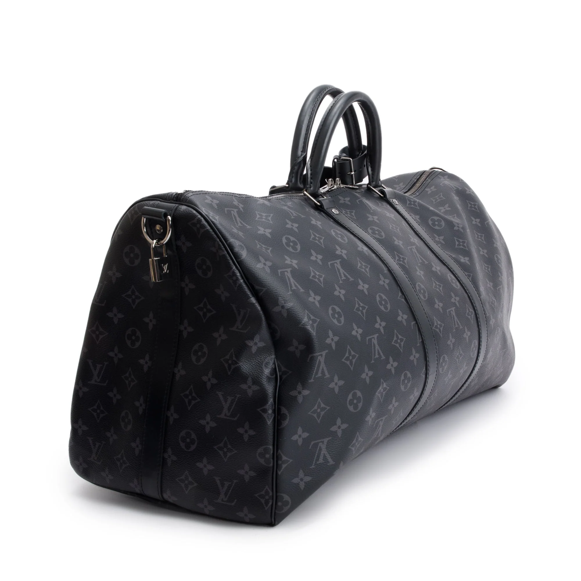 Louis Vuitton 2022 Monogram Eclipse Keepall Bandouliere 55 - Image 5