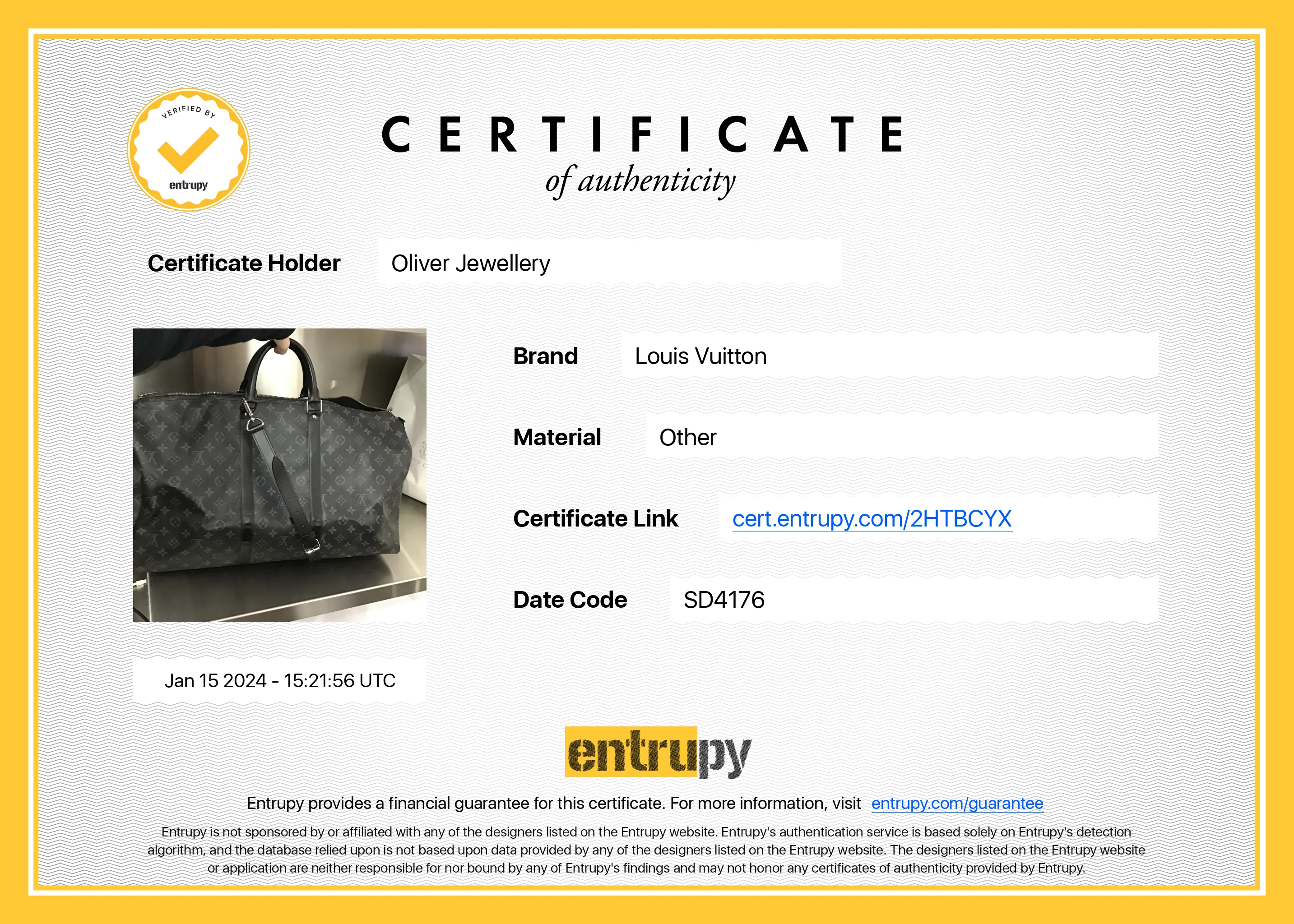 Louis Vuitton 2022 Monogram Eclipse Keepall Bandouliere 55 w/ Strap & Box - Image 14