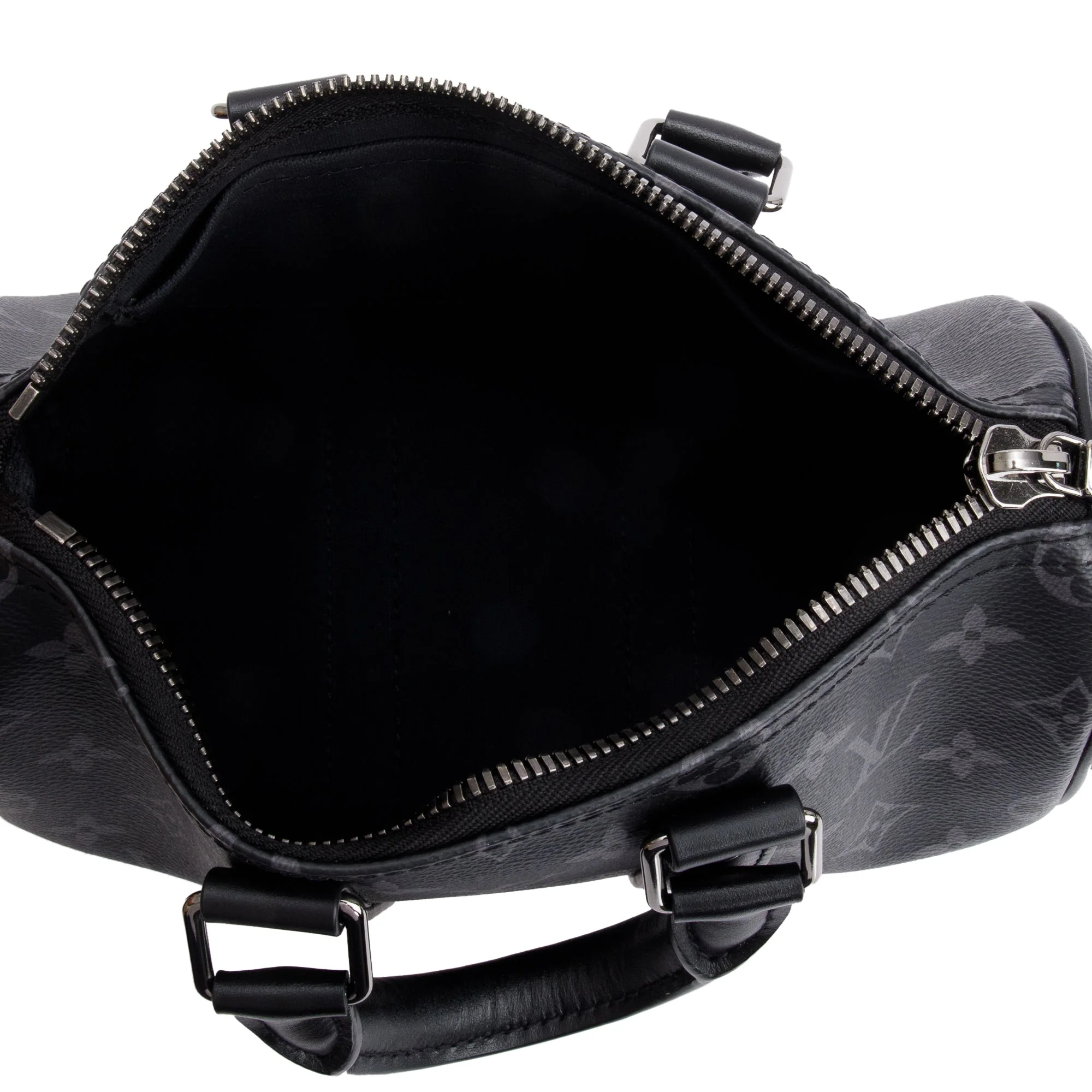 Louis Vuitton 2022 Monogram Eclipse Keepall XS Bag w/ Box & Strap - Image 8