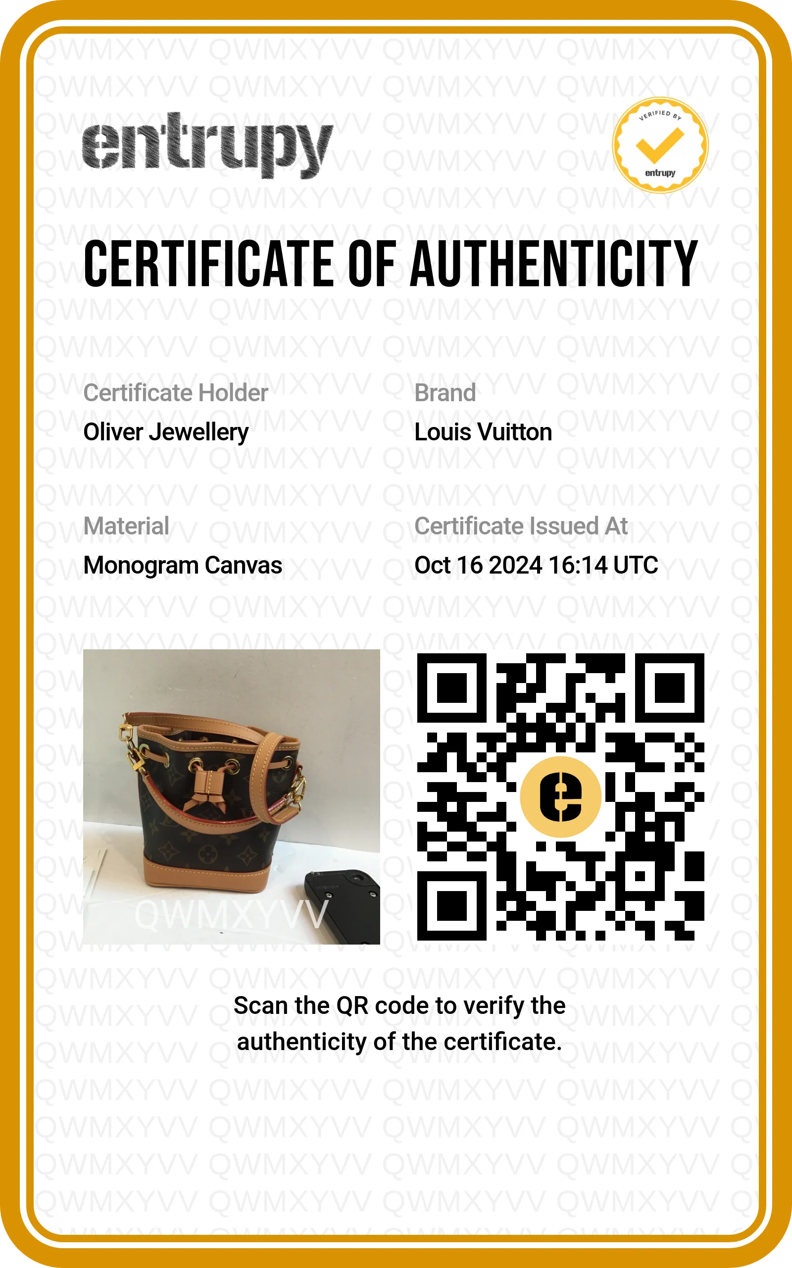 Louis Vuitton 2022 Monogram Nano Noe w/ Straps, Box & Receipt - Image 11