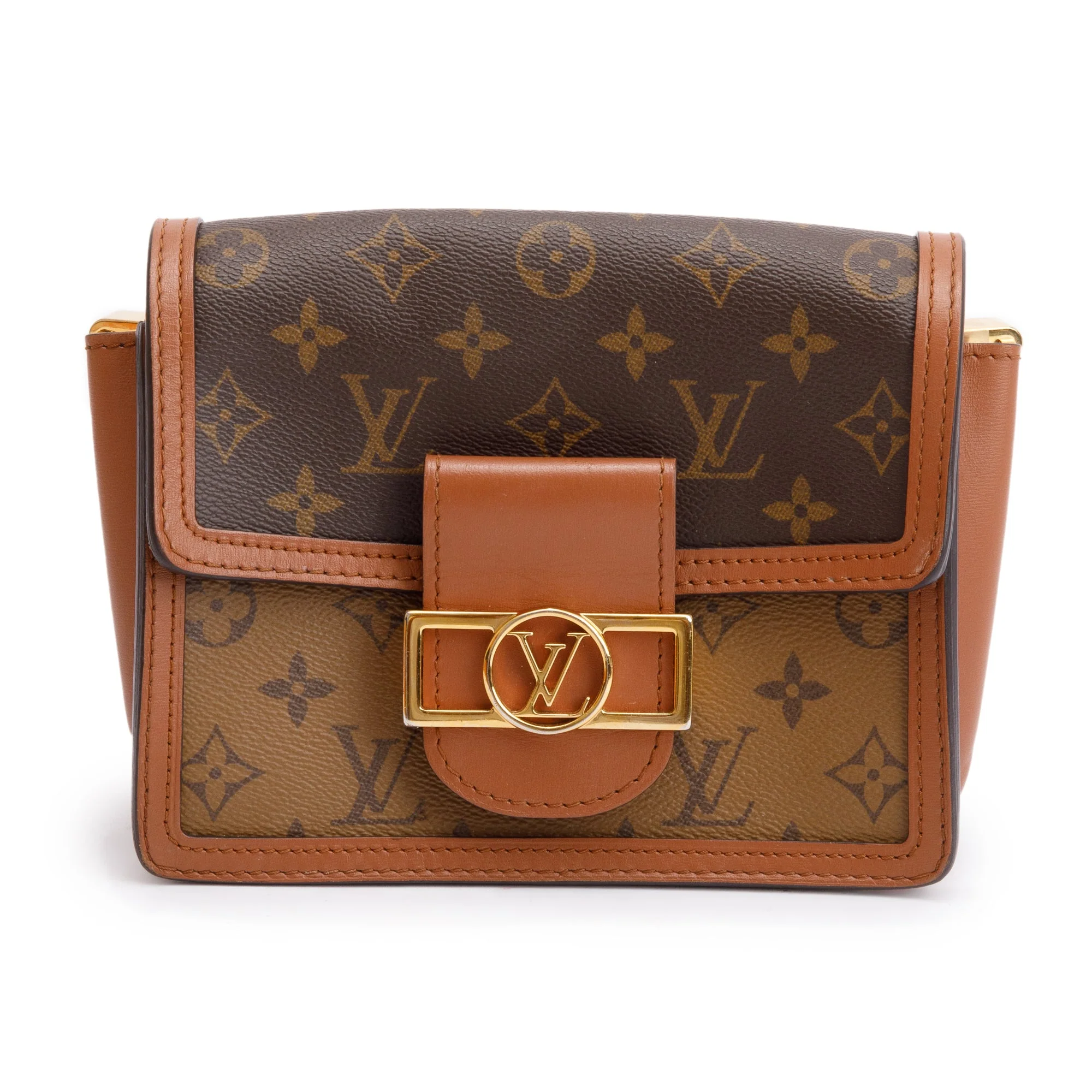 Louis Vuitton 2022 Monogram Reverse Mini Dauphine w/ Strap, Box & Receipt - Image 4